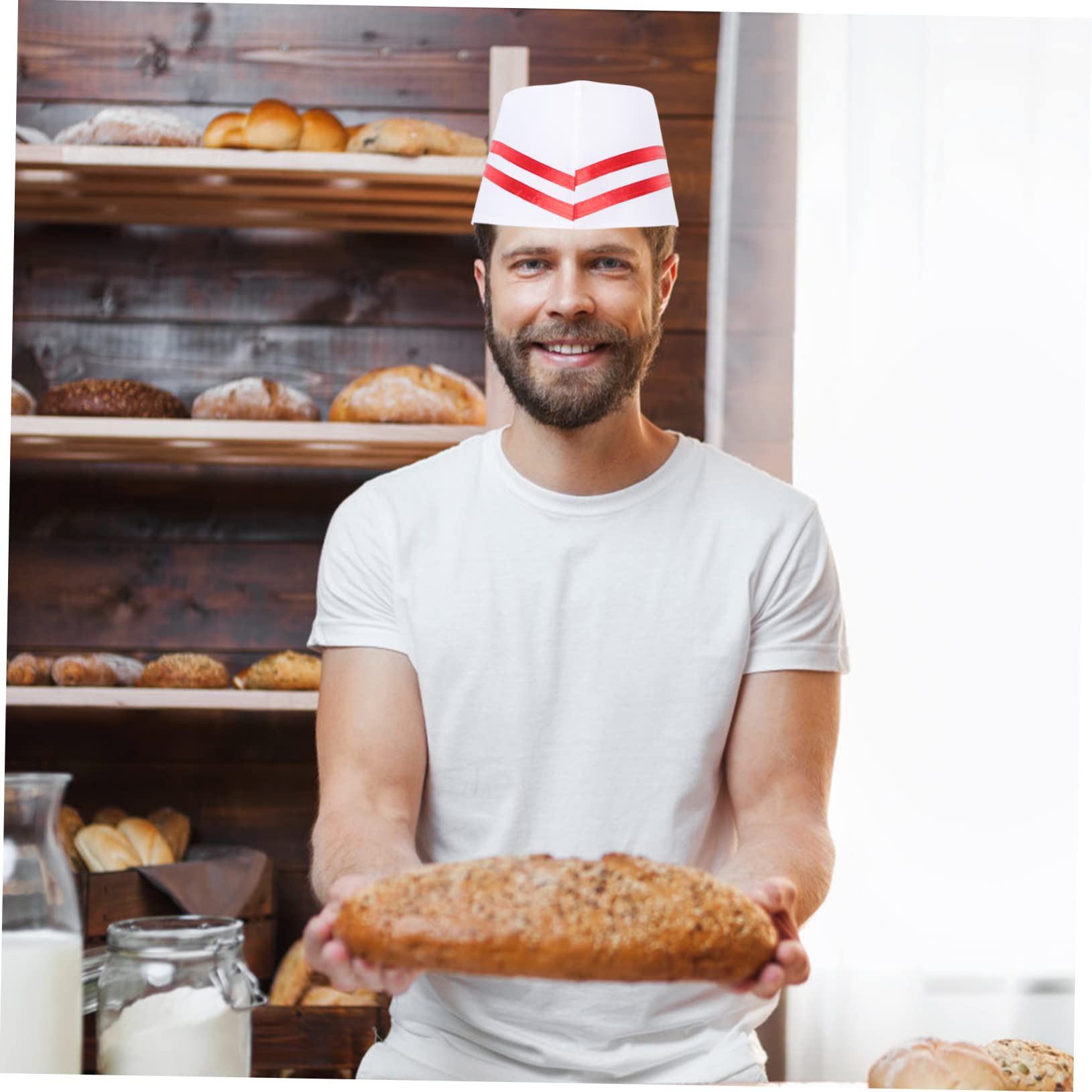 Sombrero De Cocina Sombreros De Trabajo De Cocina Gorras Redes Tapa Gorro para Hombre Gorros De Chef para Mujer Sombreros para Mujer Señoras Sombreros Paño