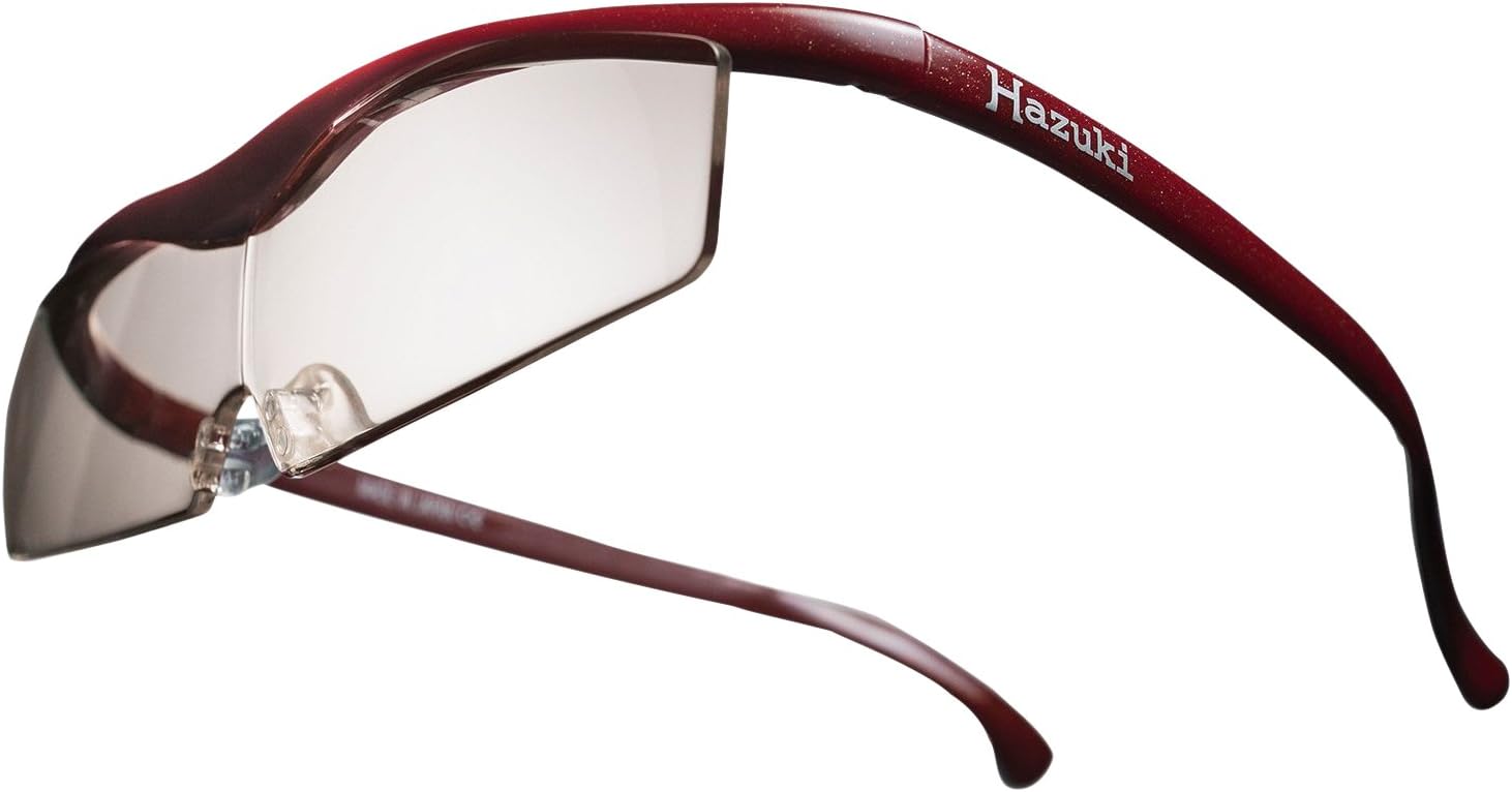 Hazuki Loupe Magnifier Large Clear Lens 1.6 Times(Red)