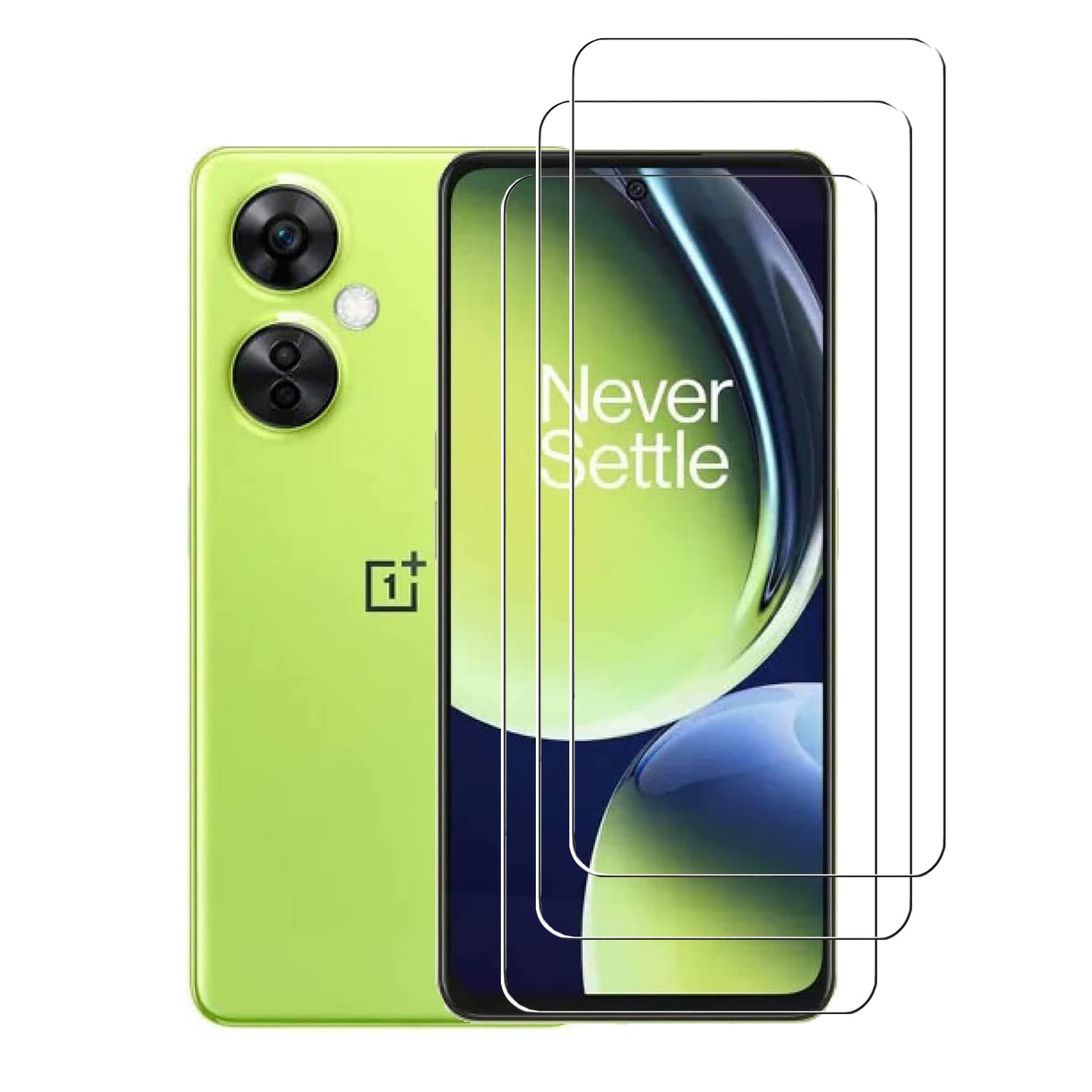 [3 Pack] ZMONE Tempered Glass for OnePlus Nord CE 3 lite 5G Screen Protector,9H Hardness High Definition Clear Scratch Resistant Bubble Free Anti-Fingerprints