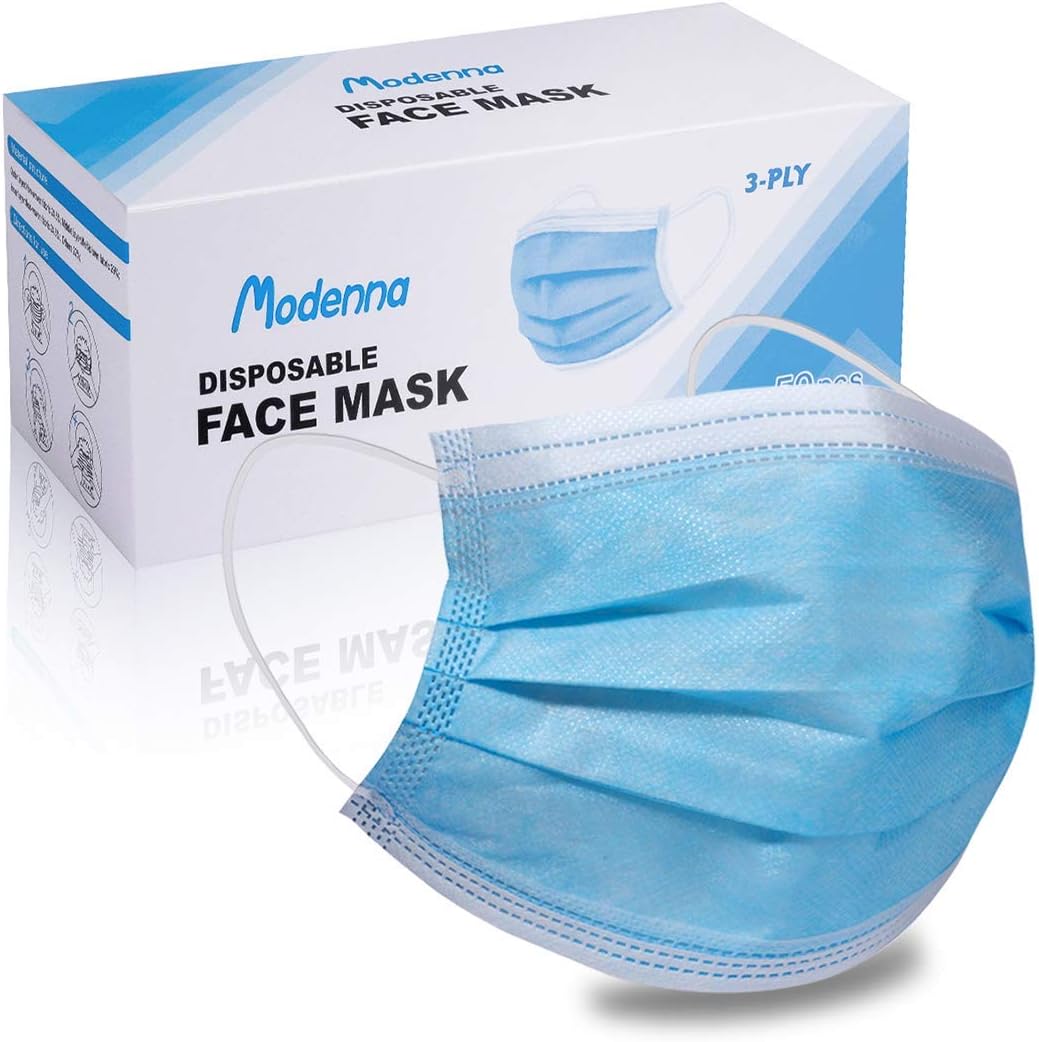 Modenna Face Mask Blue Disposable 50Pcs