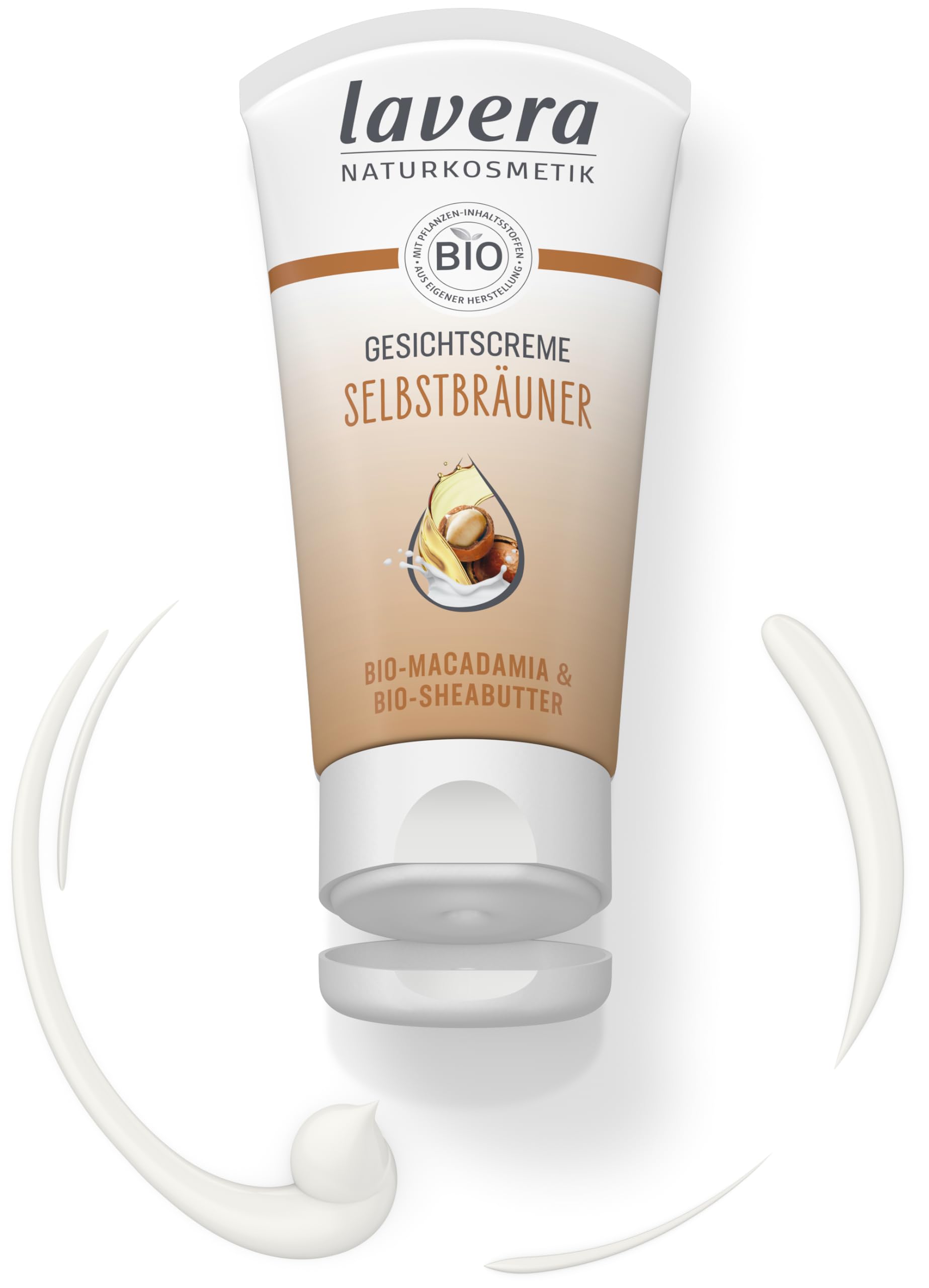 lavera Krem samoopalający do twarzy – samoopalacz – naturalna opalenizna – nawilżający – wegański – naturalny kosmetyk – 50 ml