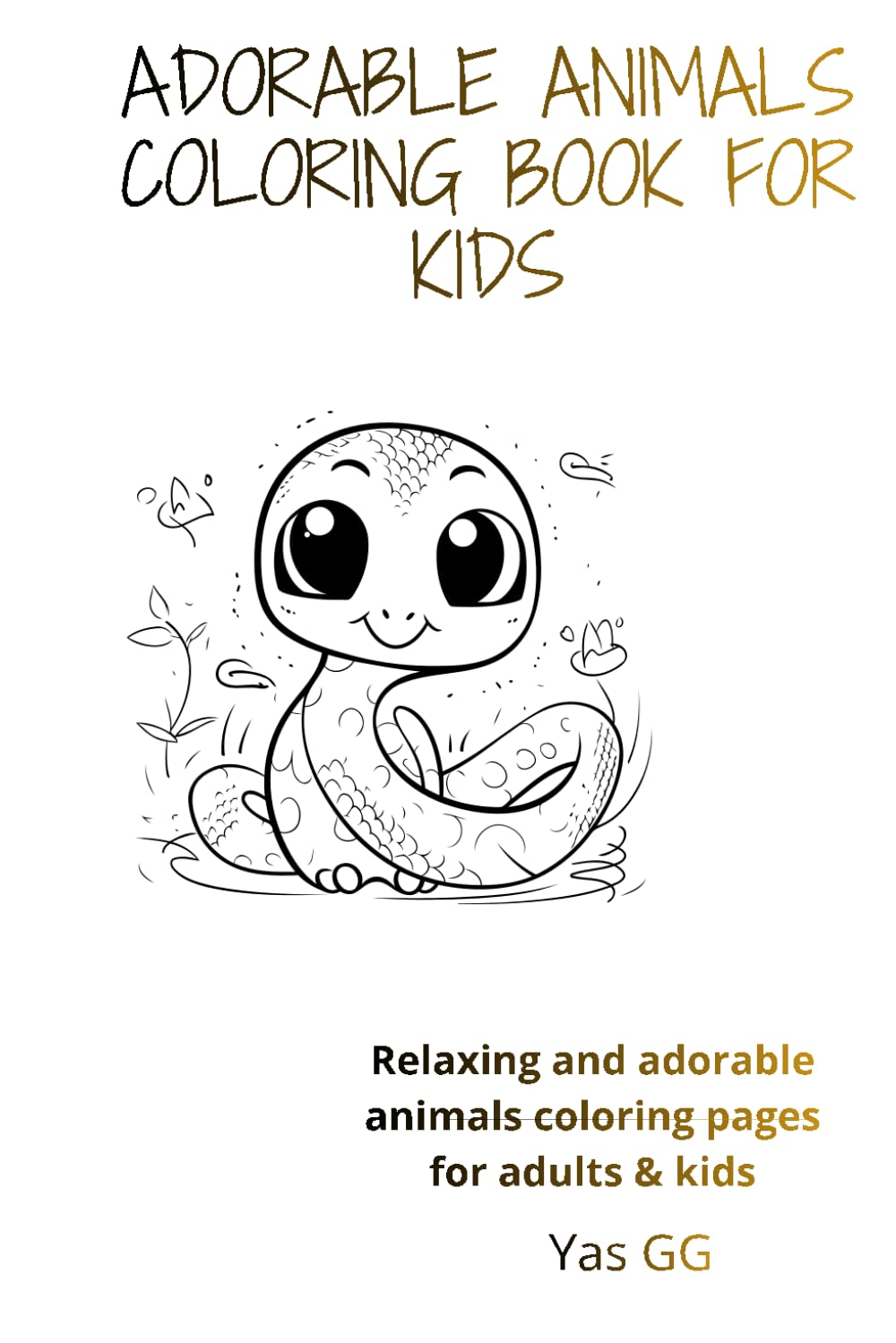 Adorable animals Coloring Book for Kids: Relaxing and adorable animals coloring pages for adults & kid