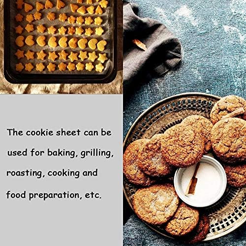 14.5" x 10" Non-Stick Baking Sheet Sets, Large Baking Tray Pans Rectangle (Set of 3)