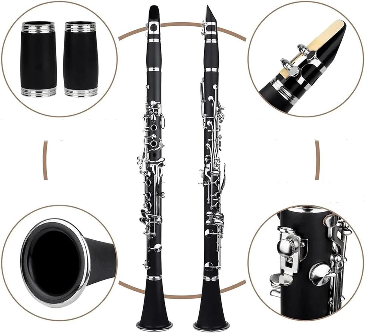 Clarinet Musical Instruments Bb Clarinet Beginner Clarinet With B Flat Clarinet Box Reed Cloth Trimmer Accessory