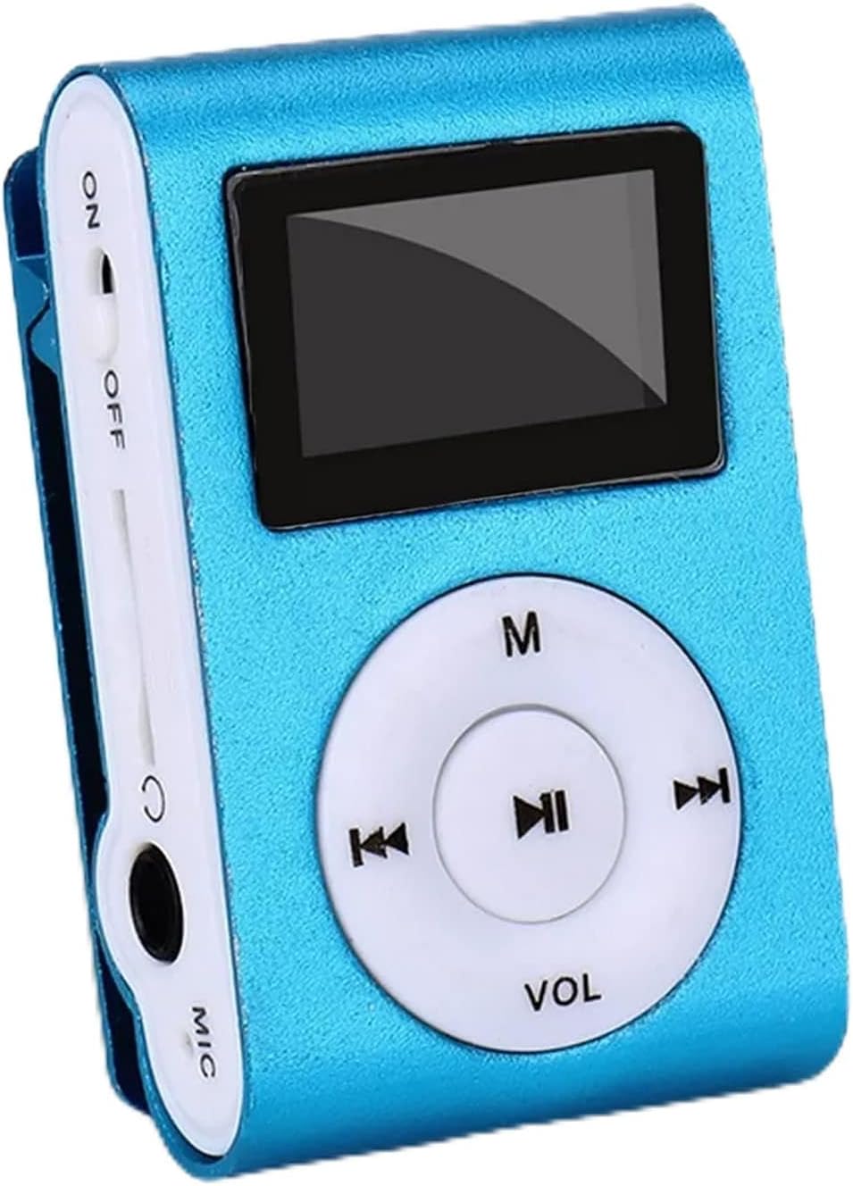 Portable MP3 Player with Clip, Mini Digital HiFi Lossless Sound Music Players with Metal Shell, Wearable Small Audio Player for Students Sports Running