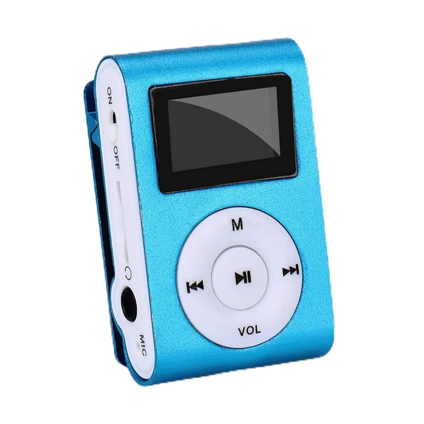 Portable MP3 Player with Clip, Mini Digital HiFi Lossless Sound Music Players with Metal Shell, Wearable Small Audio Player for Students Sports Running