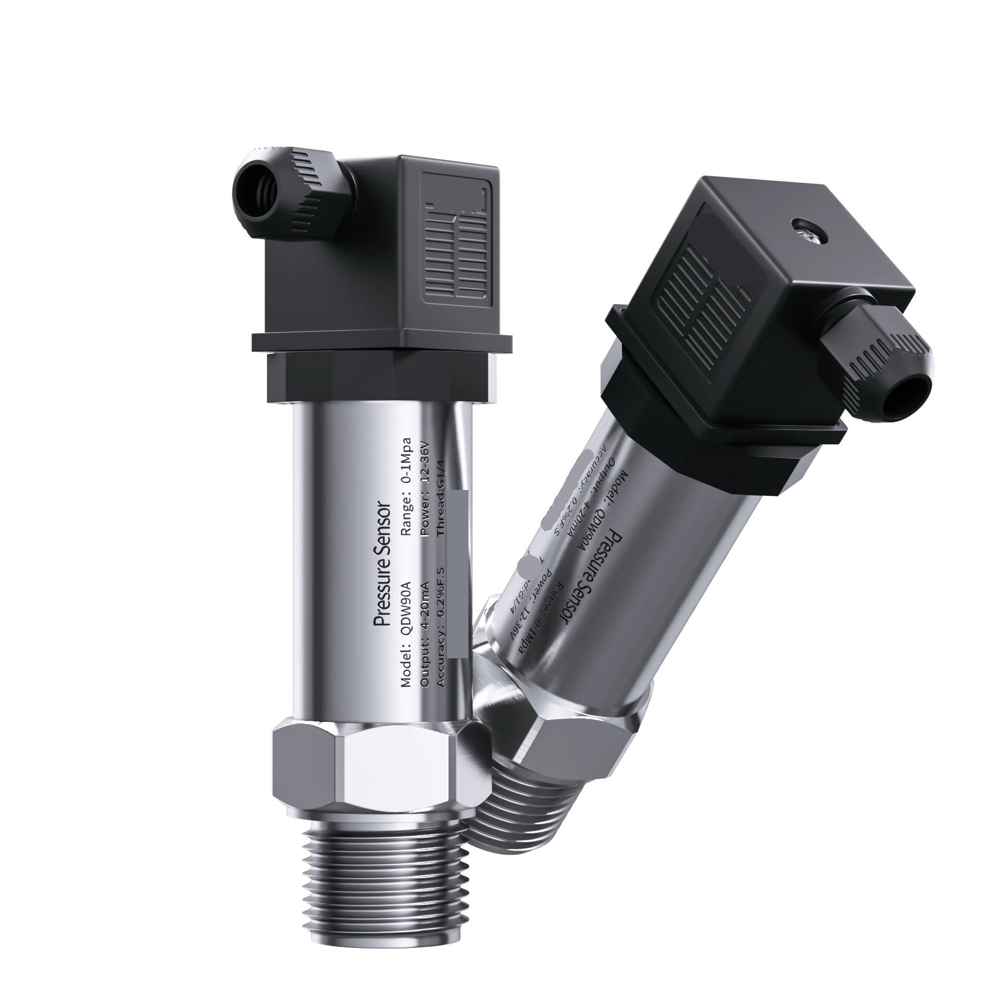 Trasmettitore sensore di pressione NPT1/4 4-20mA 0-1000bar 200bar -1bar 1bar Trasduttore di pressione idraulica intelligente Manometro 0-5V(0-3.3V output,-1 to 2bar)