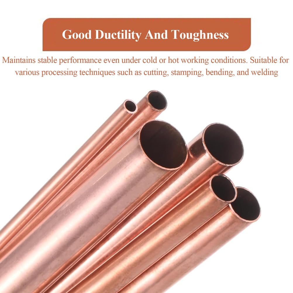 1 Tubo De Cobre 25 Mm Diámetro Exterior, 500 Longitud, Redondo Sin Costuras T2 | Tubería de cobre puroProyectos de laboratorio de ingeniería de bricolaje de alta ductilidad