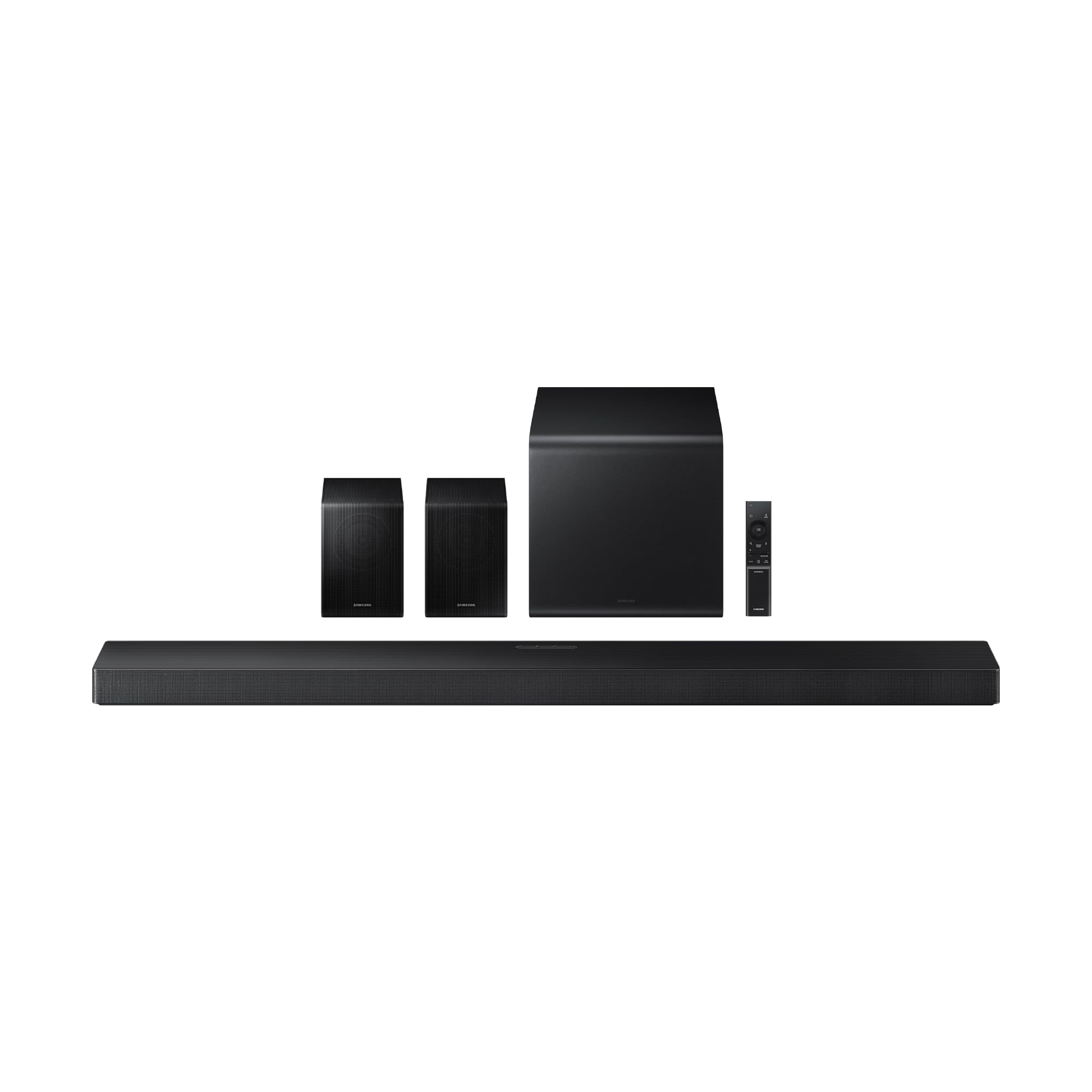 Samsung Soundbar HW-QS750F/ZF Serie QS, 10 Speaker, Wireless, Convertible, Dolby 5.1ch, Audio a 5.1.3 Canali, DTS Virtual:X, Surround Sound Expansion, Q-Simphony,Titan Black, 2025