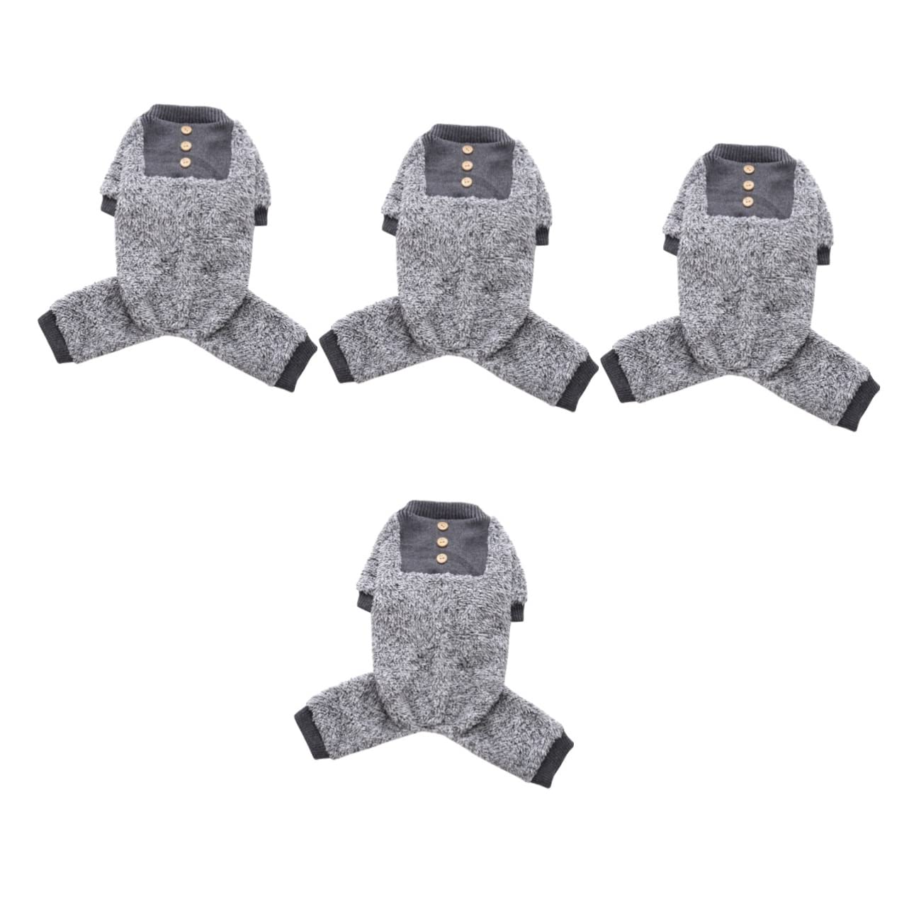Mipcase 4pezzi Pigiama Per Cani Adorabili Costume Notturno Confortevole Per Cuccioli Abbigliamento Per Animali Domestici Per Casa e Feste