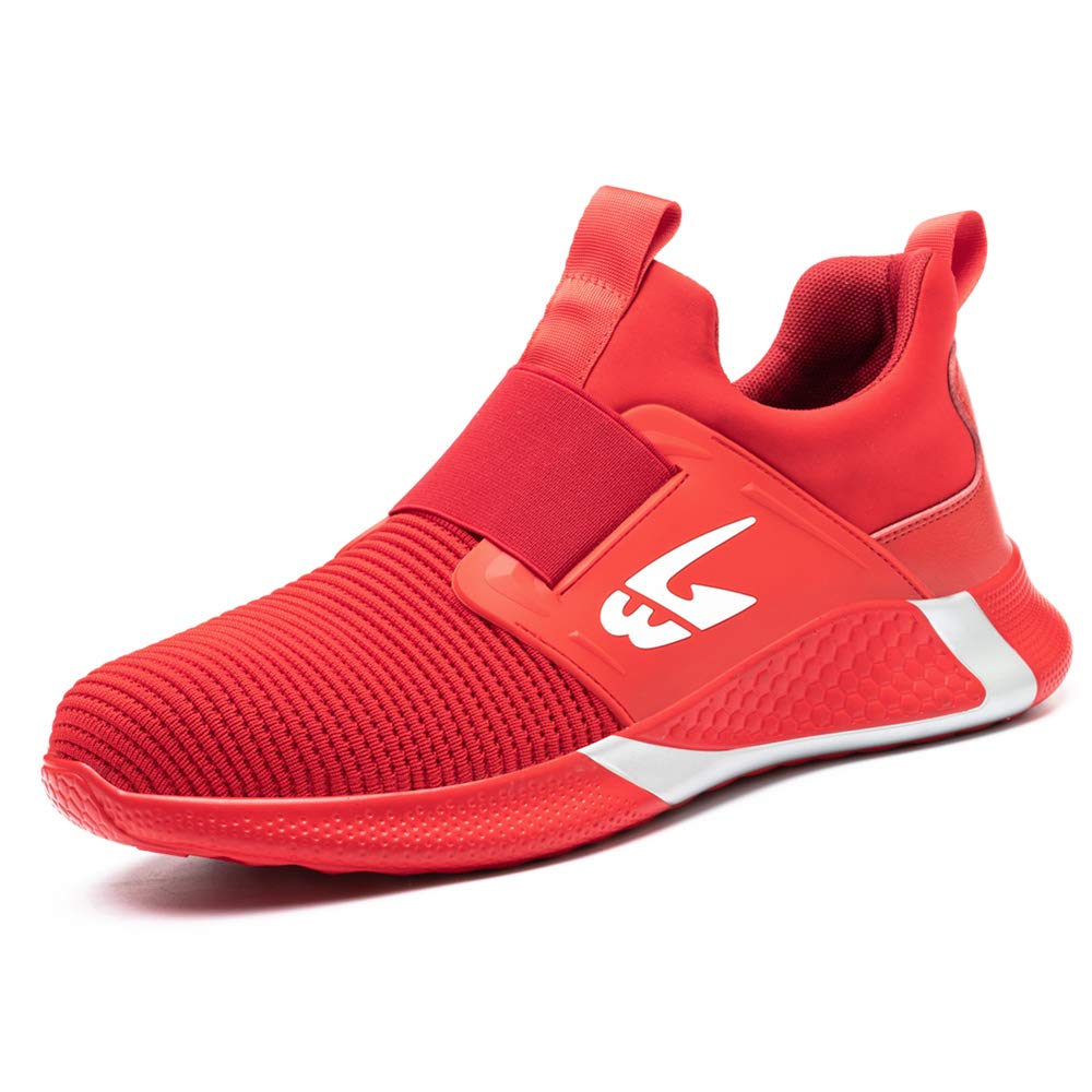 ALOFME Sommer Sicherheitsschuhe Damen Herren S3 Leicht Sportliche Arbeitsschuhe Atmungsaktive Stahlkappen Schuhe