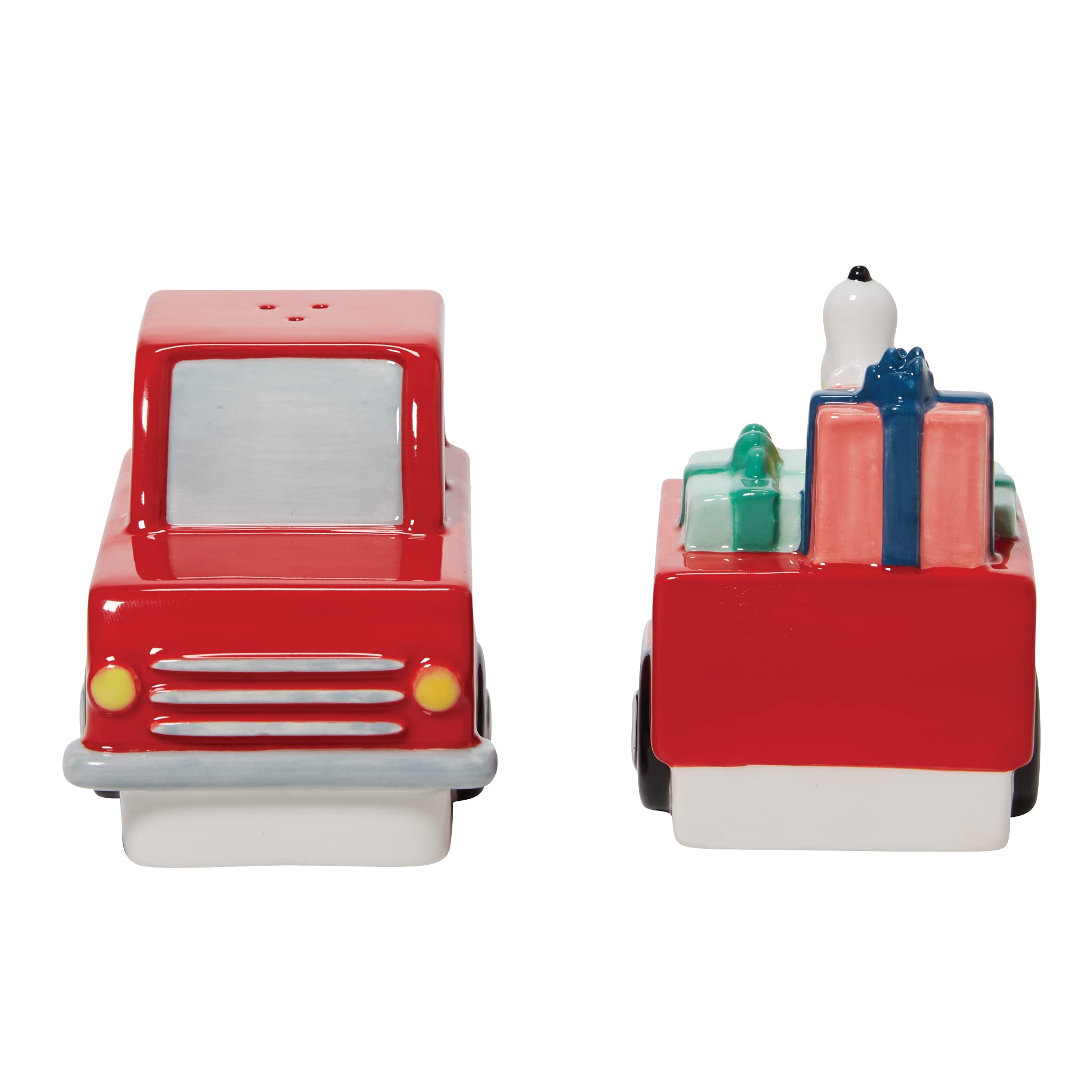 Enesco Peanuts Ceramics Snoopy on Truck - Set di shaker per sale e pepe, 3,54 cm, multicolore