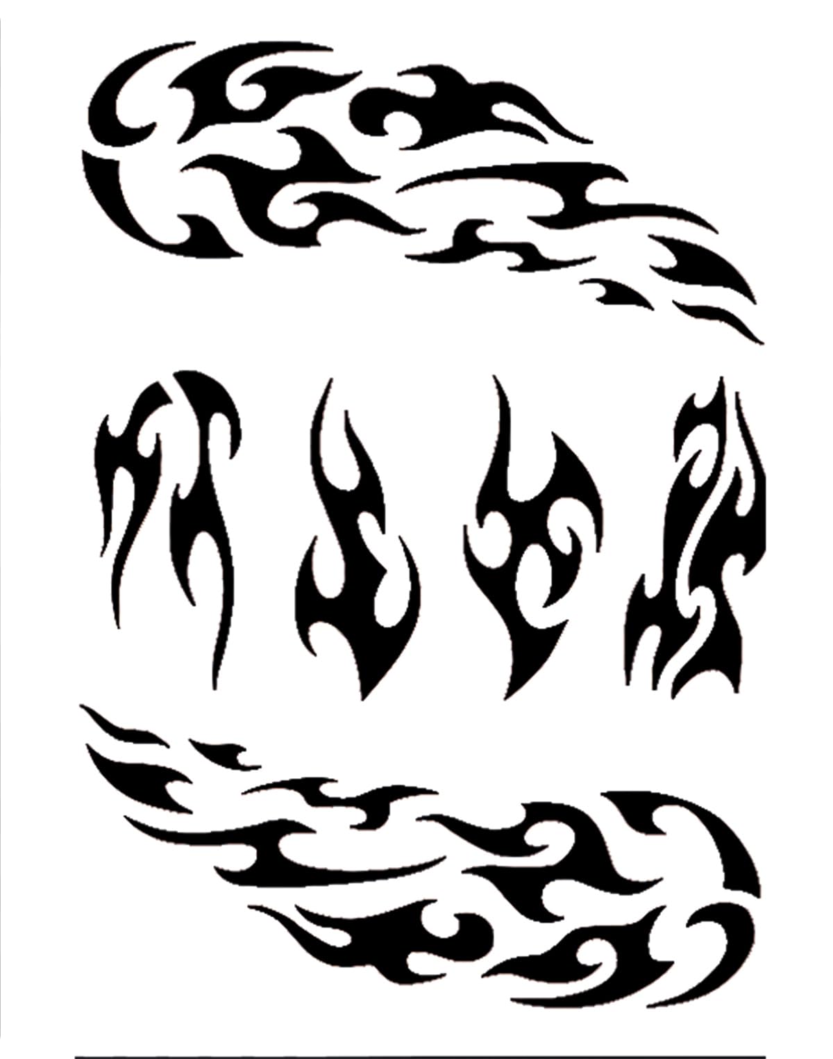 Eulenspiegel 4028362109328 Fire Face Painting Template
