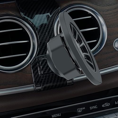 Miniatura 3 de BEERTE Compatible con soporte de coche Magsafe para Mercedes Benz Clase E 2016-2022, Clase CLS 2018-2022 [20 imanes fuertes] Soporte magnético para