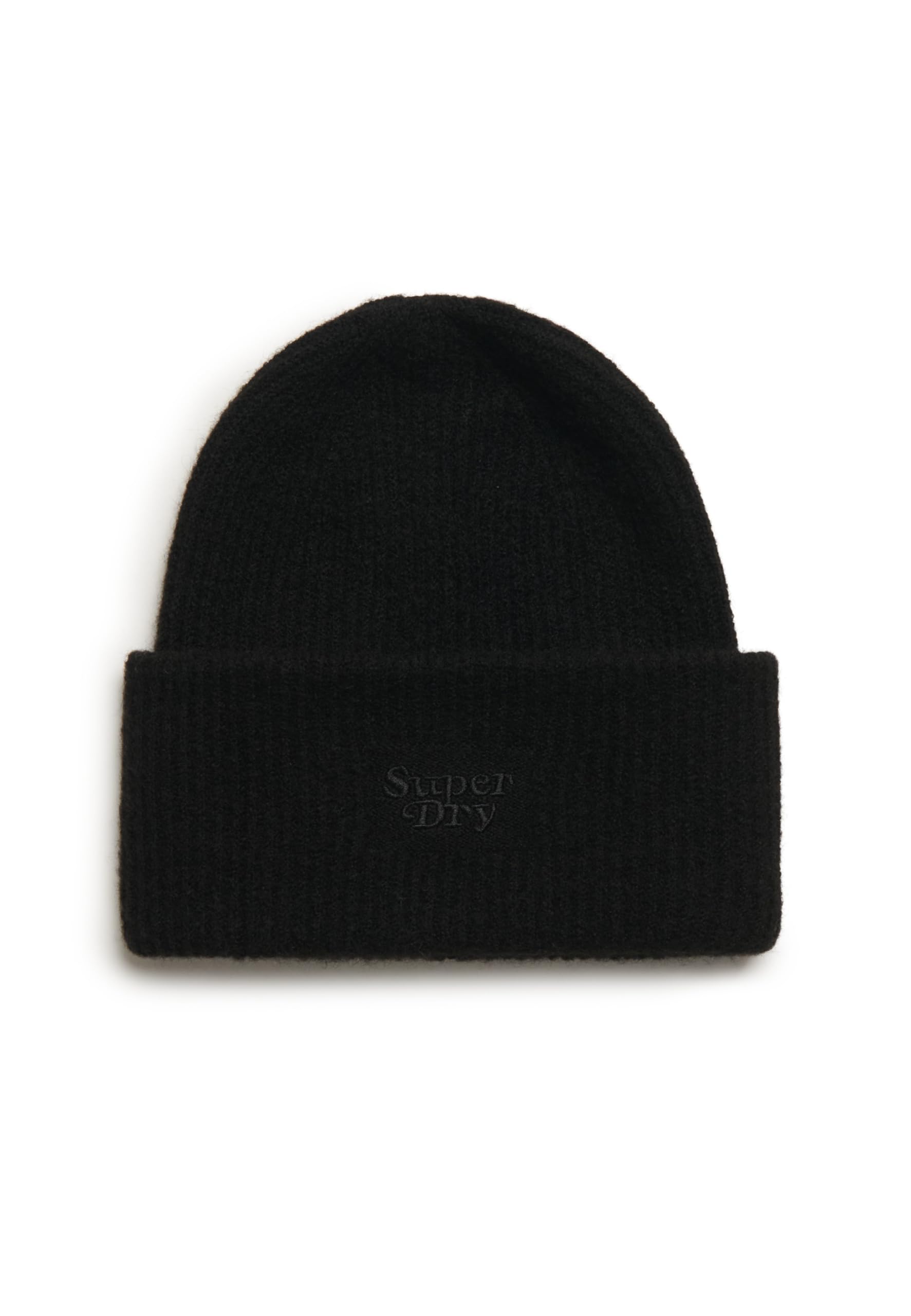 Superdry Men's Black Soft Rib Beanie One Size