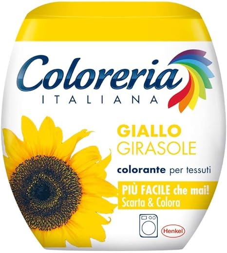 Coloreria Italiana 2339395 Grey Colorante Tessuti E Vestiti In Lavatrice Giallo Girasole 1 Confezione Amazon It Salute E Cura Della Persona