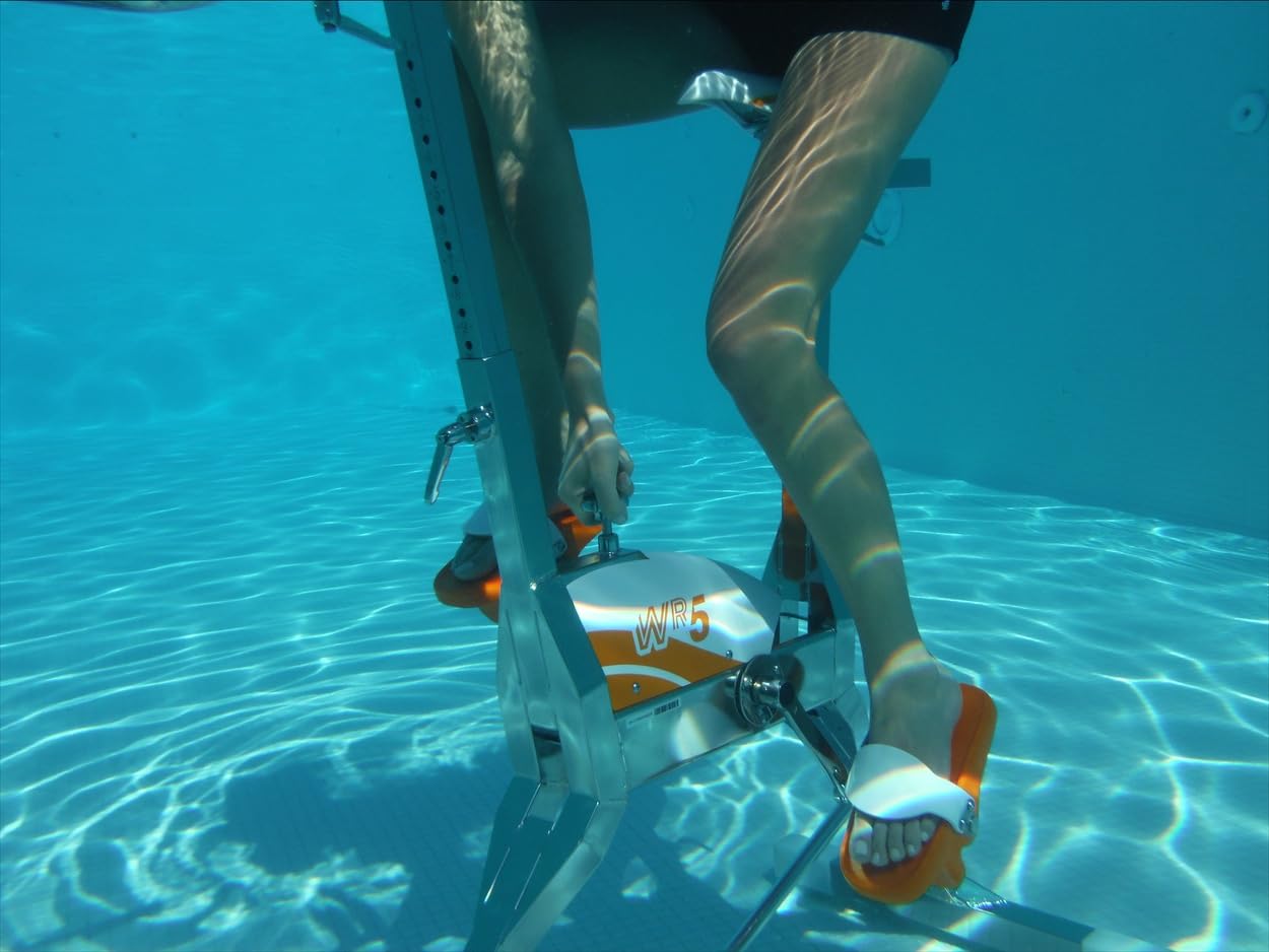 Waterflex WX-WR5 - Aquabike - Aquabike Ulta Sport - Système Innovant Click & Turn - Pour une Position Verticale, Évite les blessures