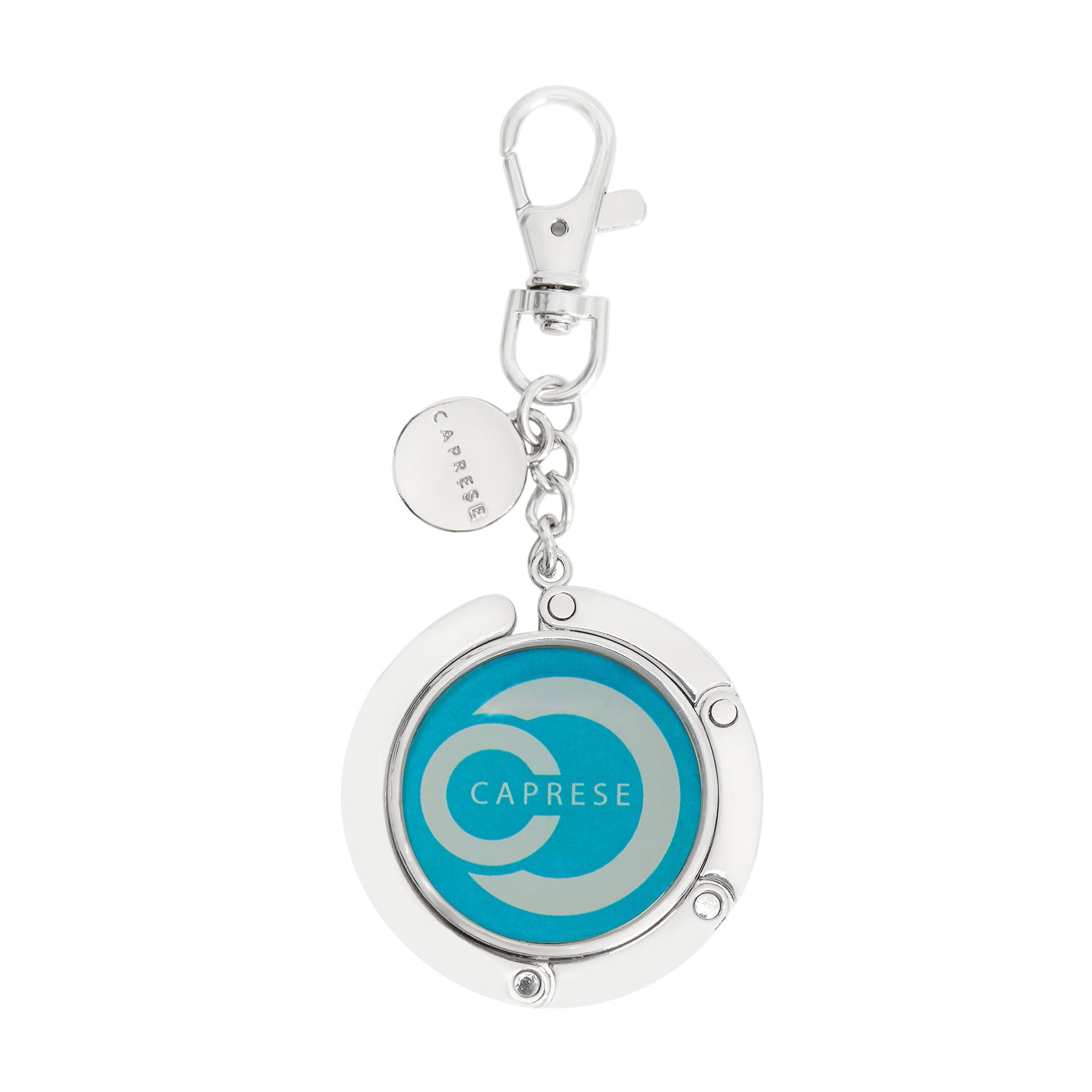 Caprese Premium Logo Purse Hook/Handbag Hanger | Detachable, Foldable, Portable Bag Holder | Holds up to 7 kg (Teal)-picture-20