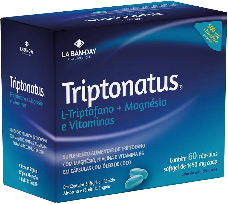 Triptonatus (60 Cápsulas) - Auxiliando no equilíbrio emocional, na qualidade do sono e no bem-estar geral