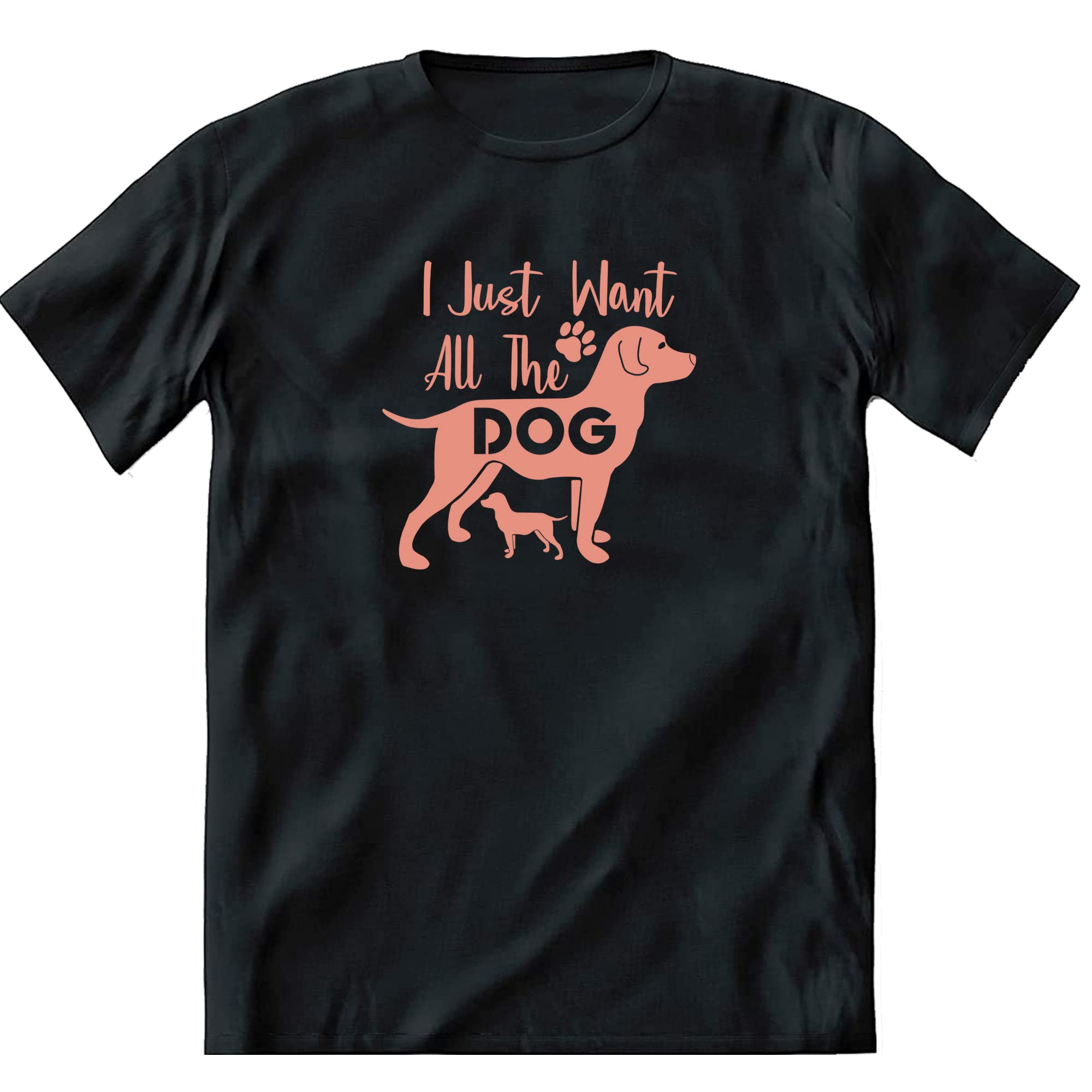 Dog Lover Cotton Round Neck Printed T Shirt for Girls & Boys | Dog Lover Tshirt | Dog Pattern t Shirt | Pet Lover t Shirt (Small, Black) (B0BVBSZKQQ) Amazon Price History, Amazon Price Tracker