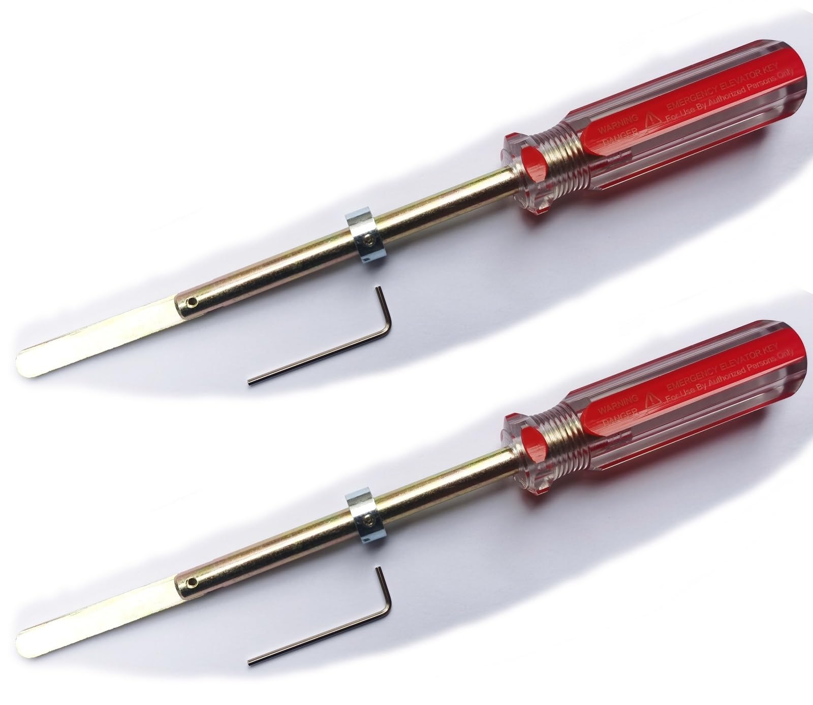 YnFag Elevator Drop Key Elevator Door Key Emergency Key with Handle… (1, Red)