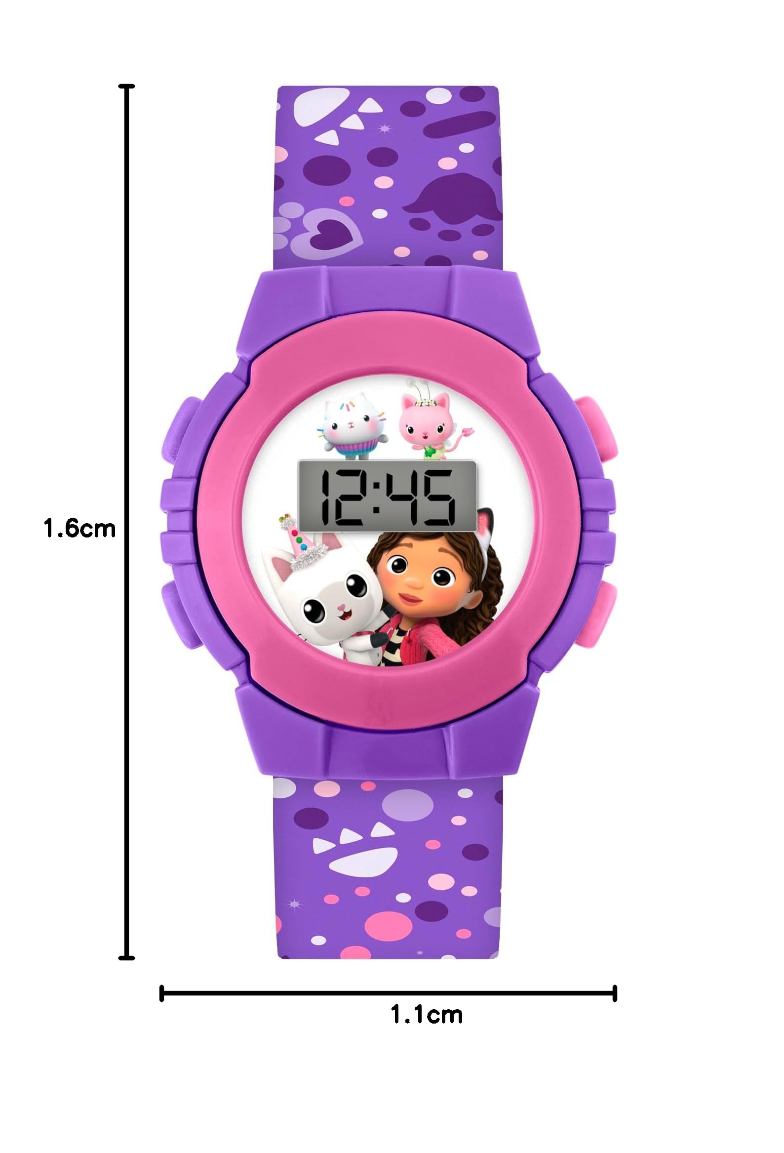 Disney Gabby's Dollhouse Digital Watch GAB4069 Purple