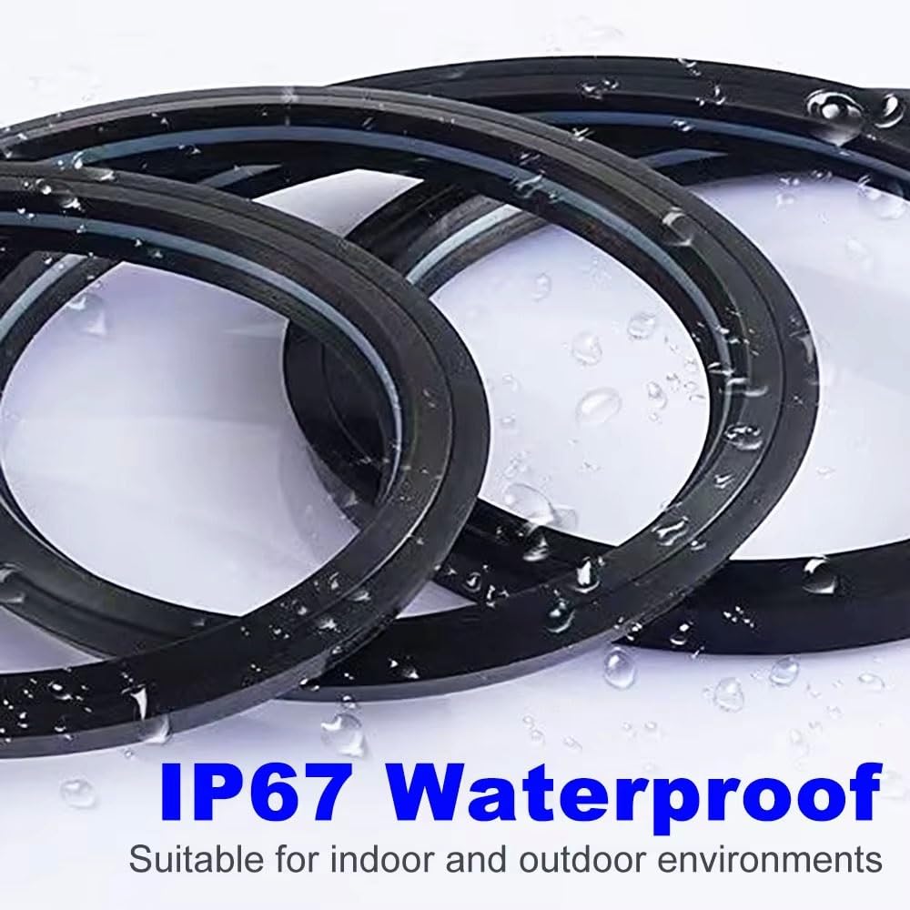 1M-10M schwarze LED-Neon-Kieselgelröhre – wasserdichtes weiches Seil 1 Stück(T1616-All-5M)