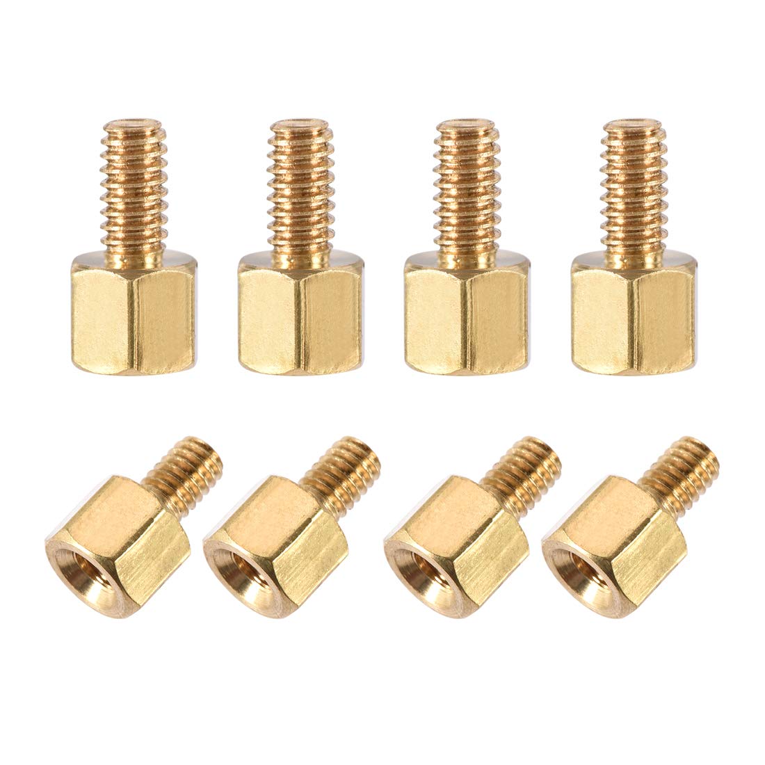 uxcell M2.5x4mm+5mm Male-Female Brass Hex PCB Motherboard Spacer Standoff for FPV Drone Quadcopter, Computer & Circuit Board 20pcs