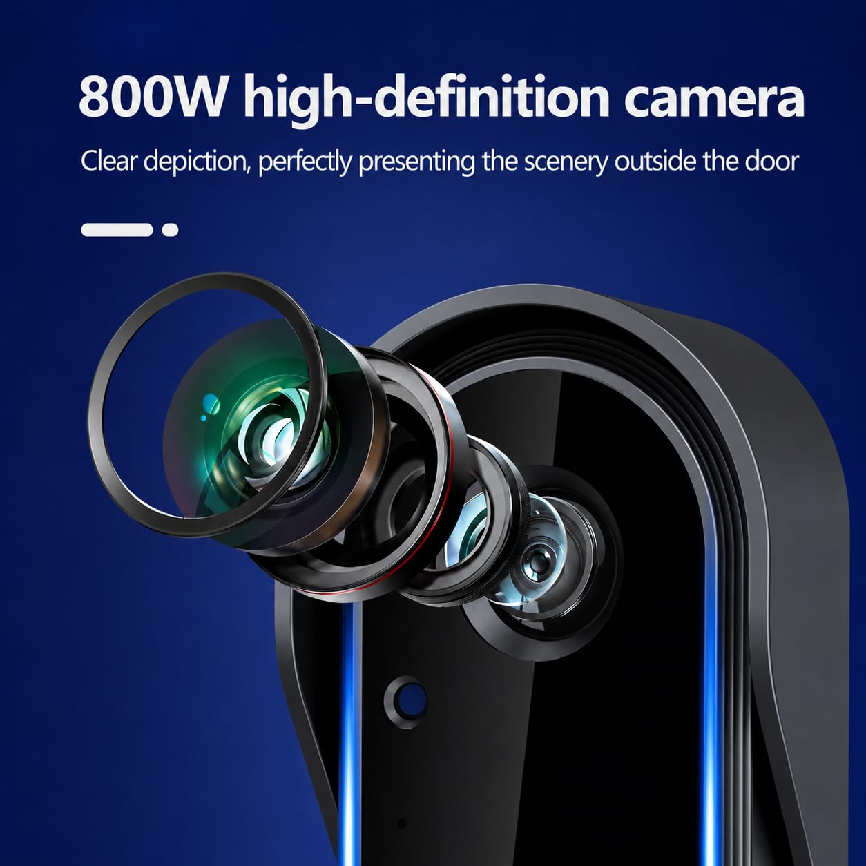 Sonnette Sans Fil étanche Exterieur avec Camera 1080P avec écran IPS de 4.3 Visiophone Sans Fil Audio Bidirectionnel la Fonction de Vision Nocturne Interphone Video De Vision : 170° Pas WiFi Pas APP