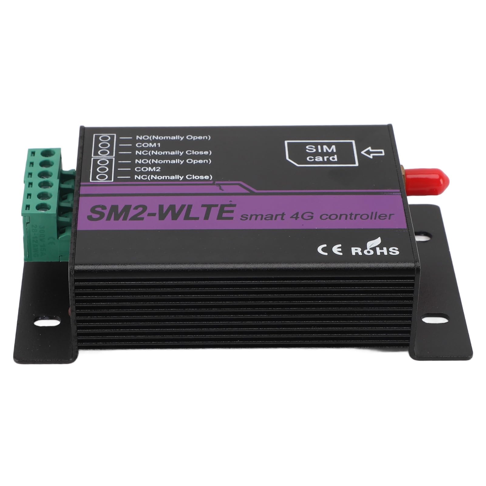 Commutateur de Relais SM2 WLTE EC 4G, SMS 2 Canaux, Accès au Téléphone Portable, Application Web, Température, humidité, Alerte de Panne de Courant, Ouvre-porte