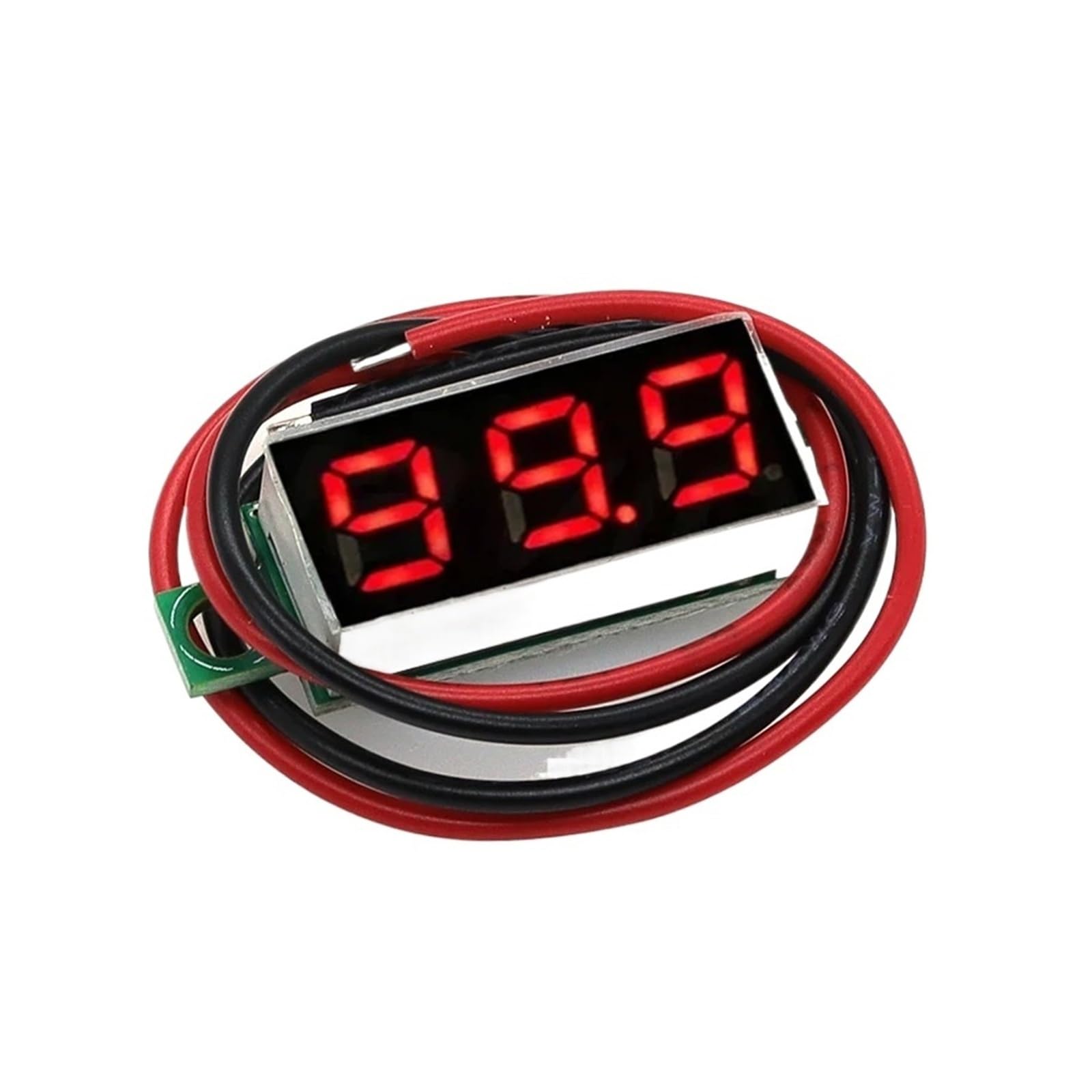 Mini voltmètre numérique DC 0-100V détecteur tension LED vert voiture 12V