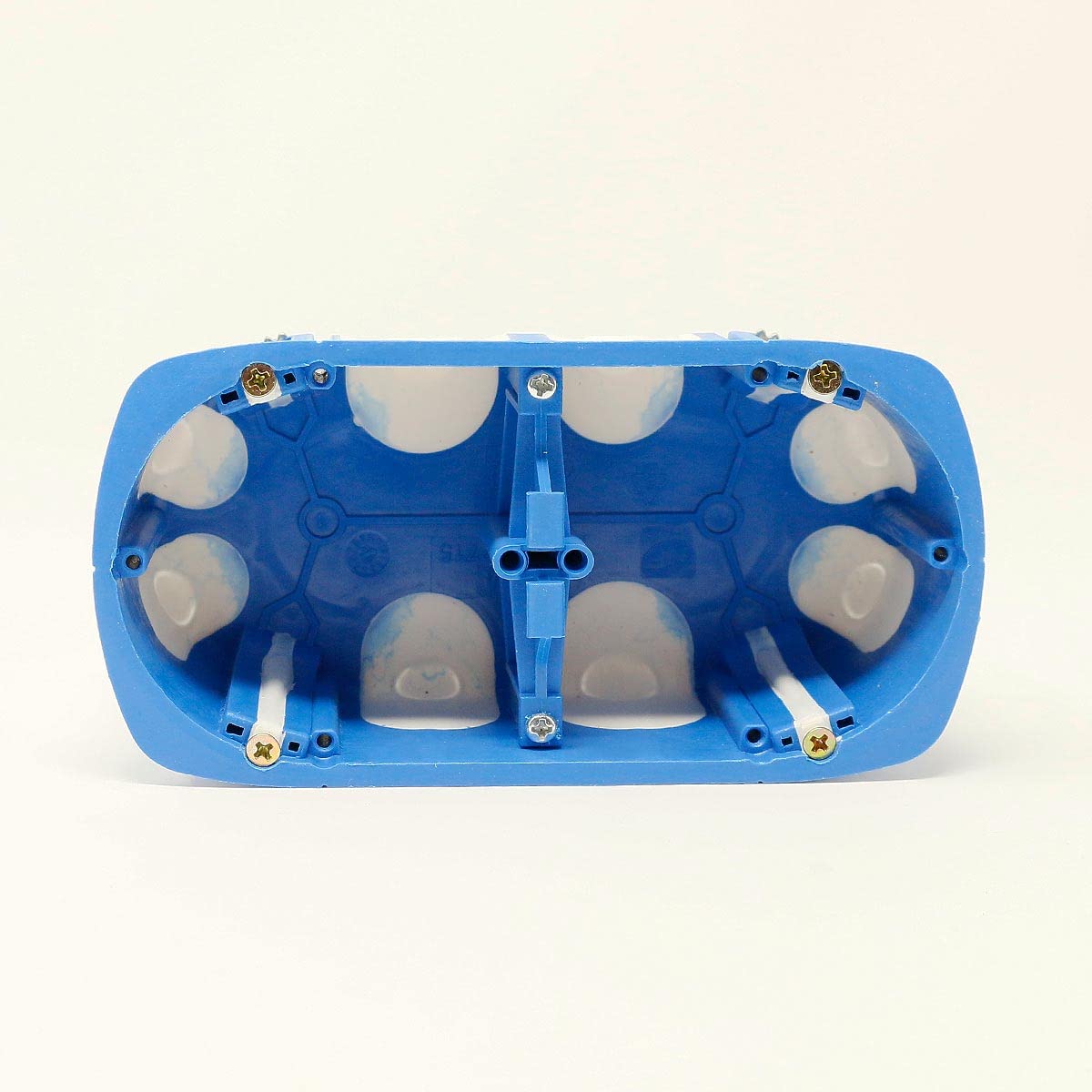 5er Packung Doppel-Hohlwanddose winddicht, blau, 60mm