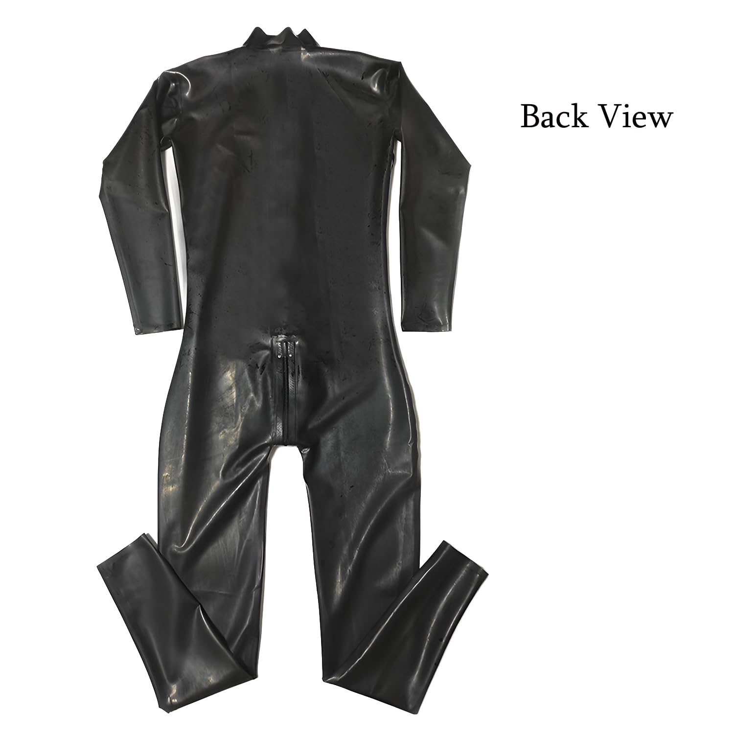 Combinaison en Latex Homme avec Fermeture éclair sur le Devant,Catsuit Classique en Latex Caoutchouc Faite à Main