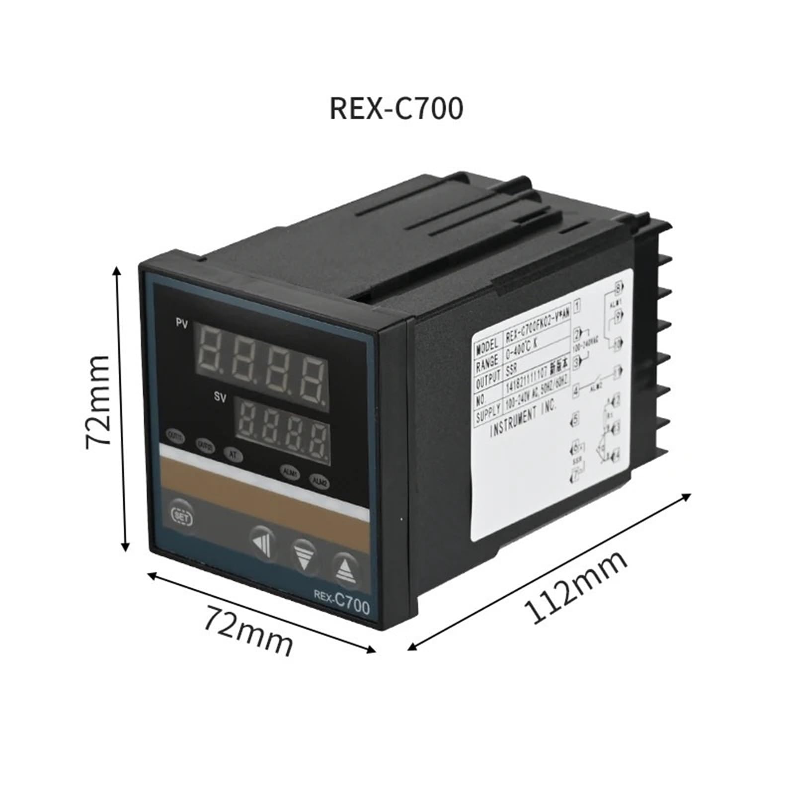 Regolatore di temperatura PID REX-C100 Display digitale Termostato SSR Uscita relè REX C400 C700 C900 110V-220VAC KEJ PT100 CU50(C900-VAN)