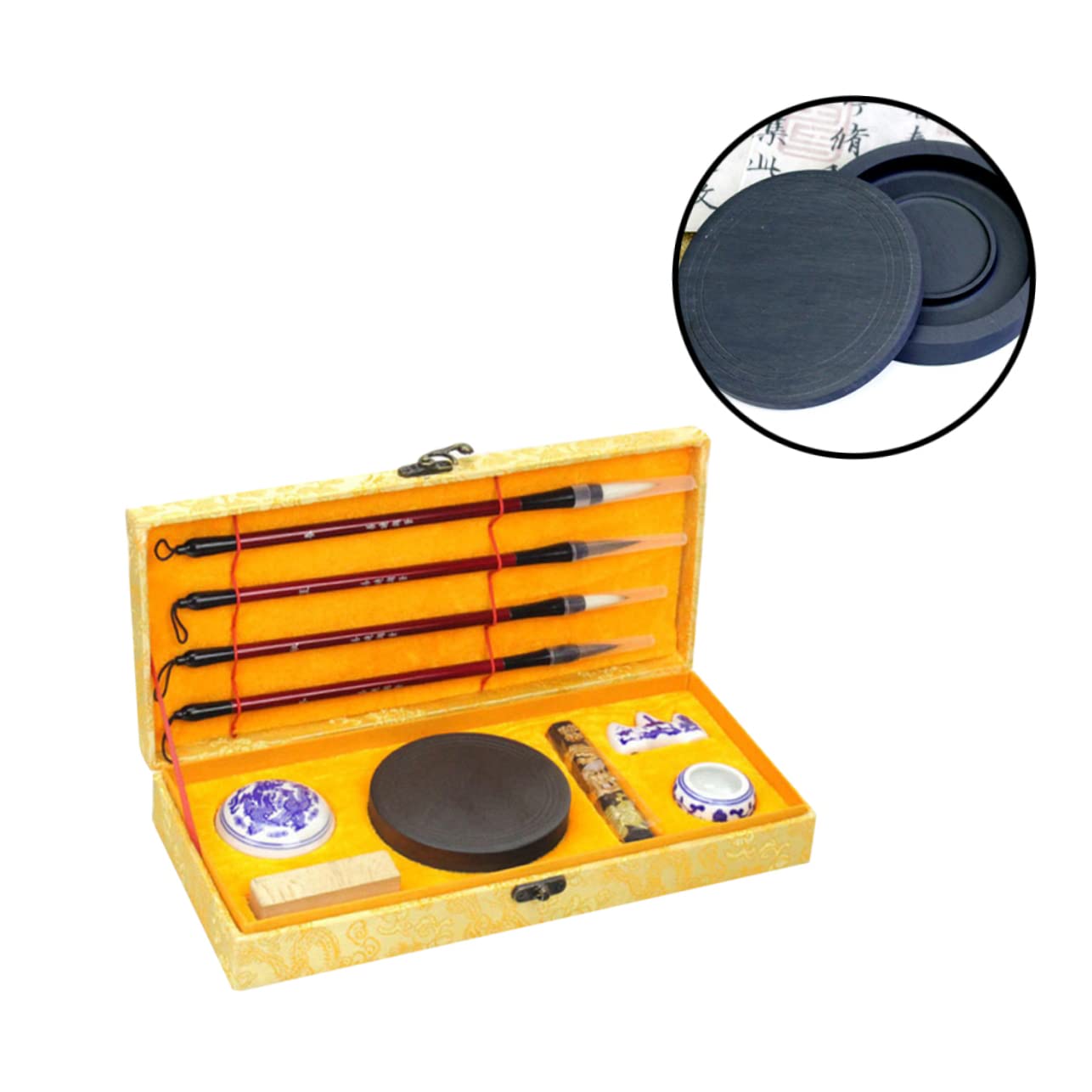 TEHAUX Set Di Pennelli Per Calligrafia Per Principianti Strumenti Di Scrittura Cinese Carta Per Inchiostro Kit Tradizionale Dei Tesori