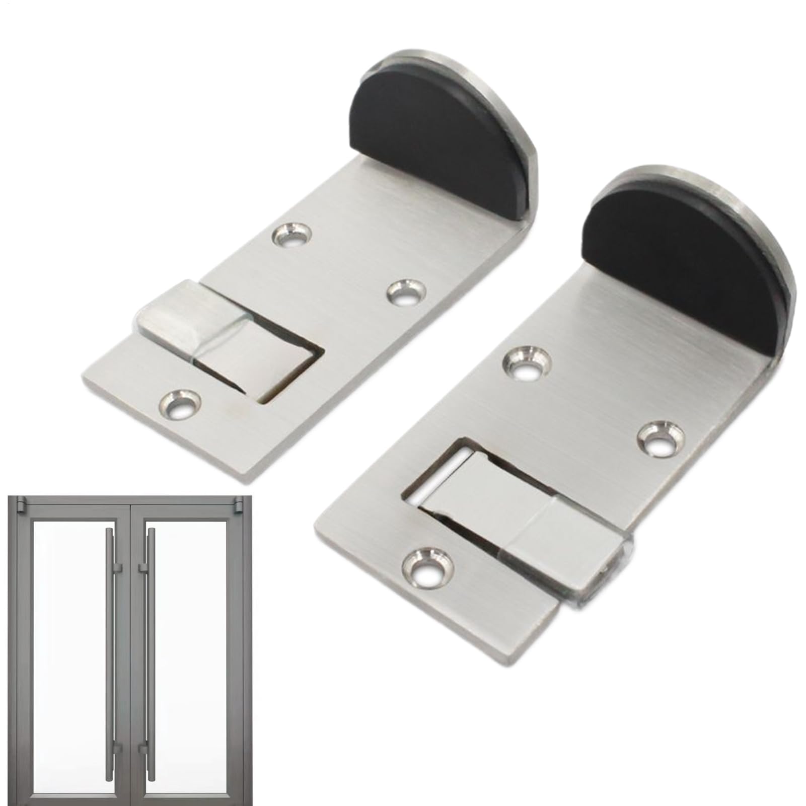 Butées de porte en caoutchouc et inox pour sécuriser l'accès de la cuisine au salon