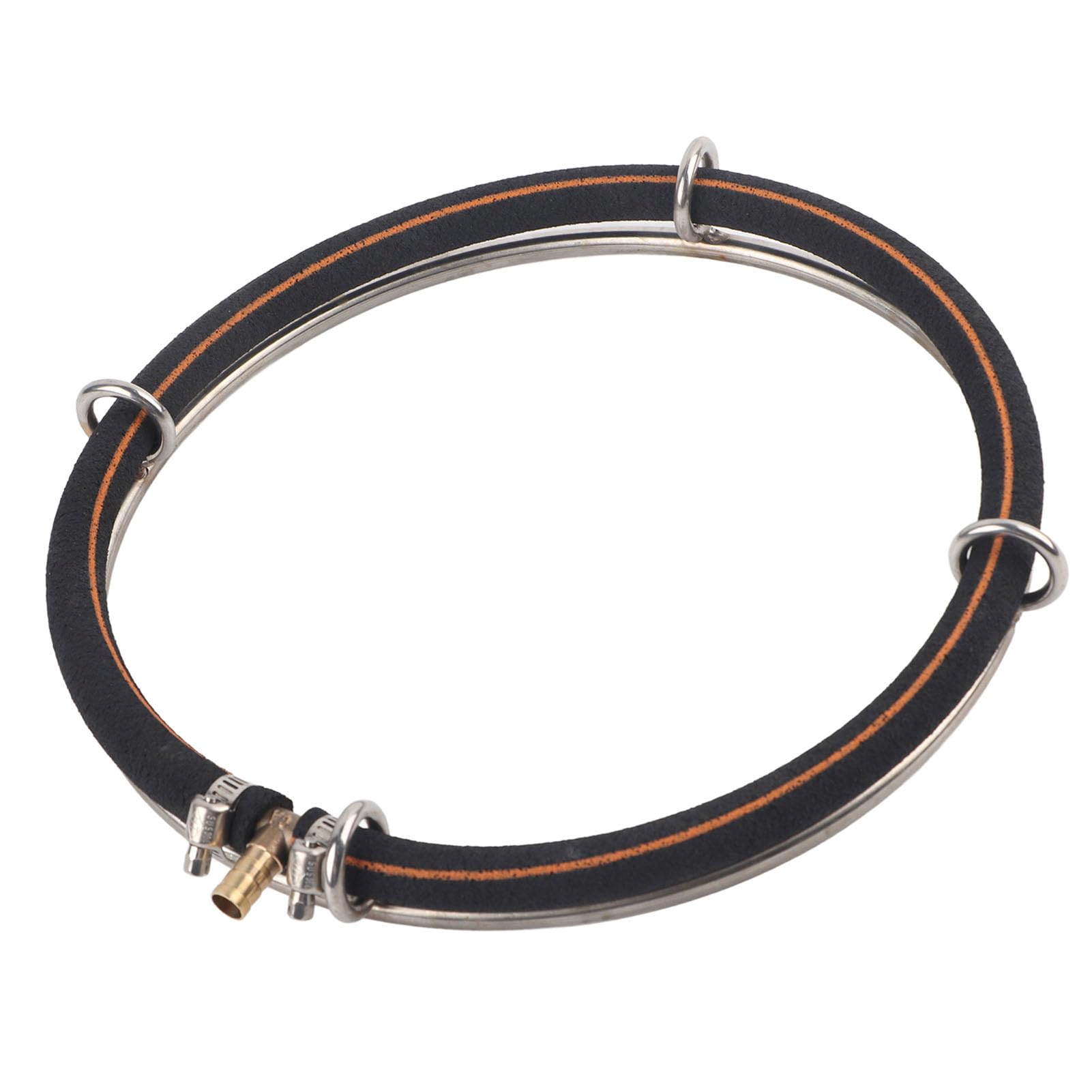 Akozon Aquarium Bubble Diffuser Ring - Fish Pond Aerator, 25cm Diameter Round Bubbler (Single Circle Diameter 25cm)