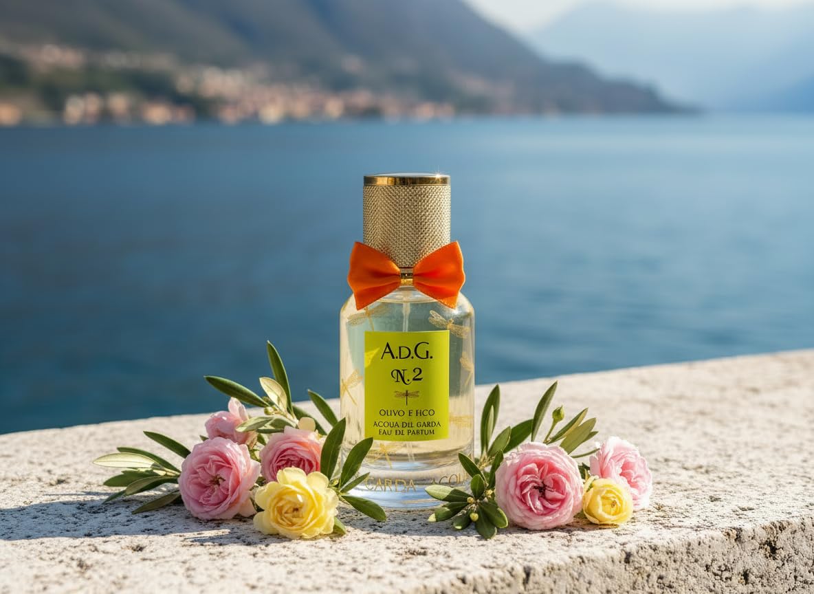 Acqua del Garda ADG N.2 Olivo e Fico Eau de Parfum 50 ml – Profumo Unisex Fresco e Naturale – Fragranza al Fico e Note Verdi Ispirata al Lago di Garda – Made in Italy