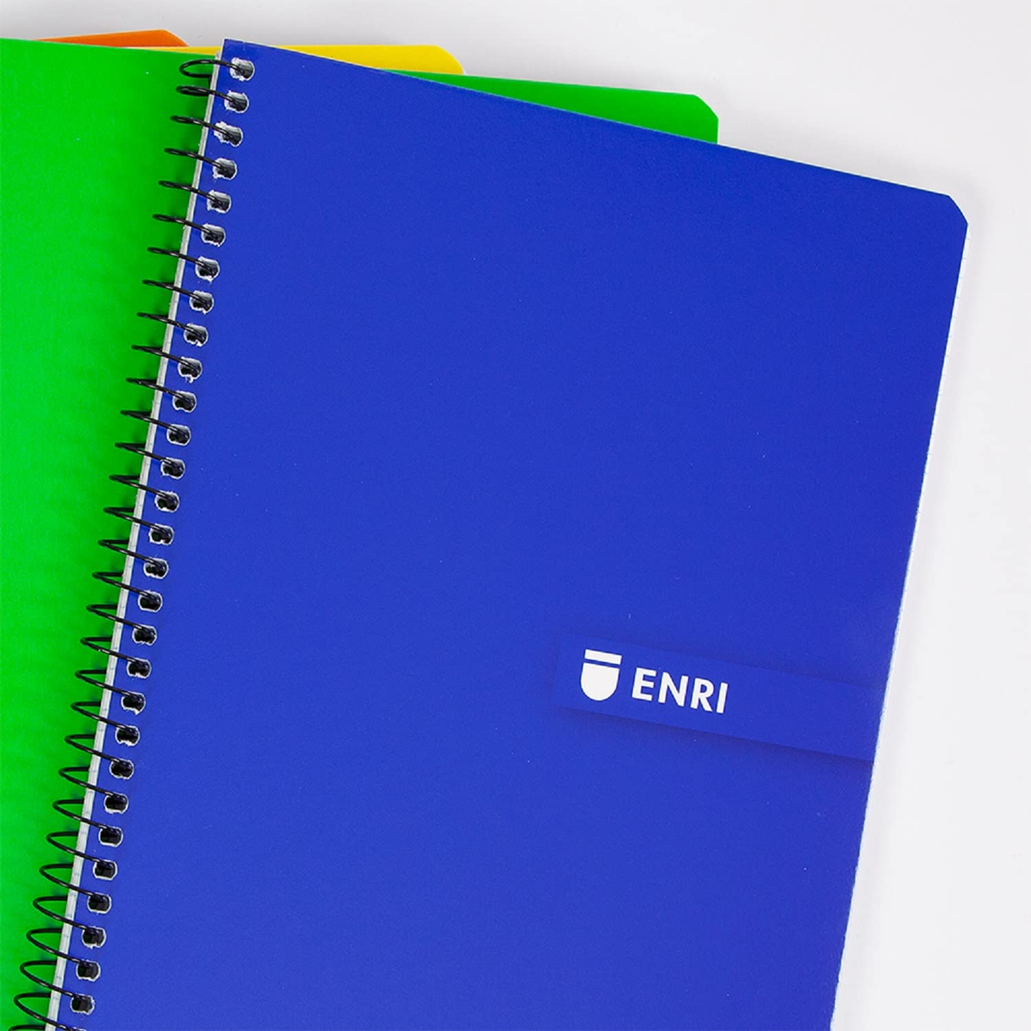 Enri, Cuadernos A5 (4º) Cuadrícula 4x4, Tapa Blanda, 80 Hojas, Pack 5 Libretas, Colores Surtidos