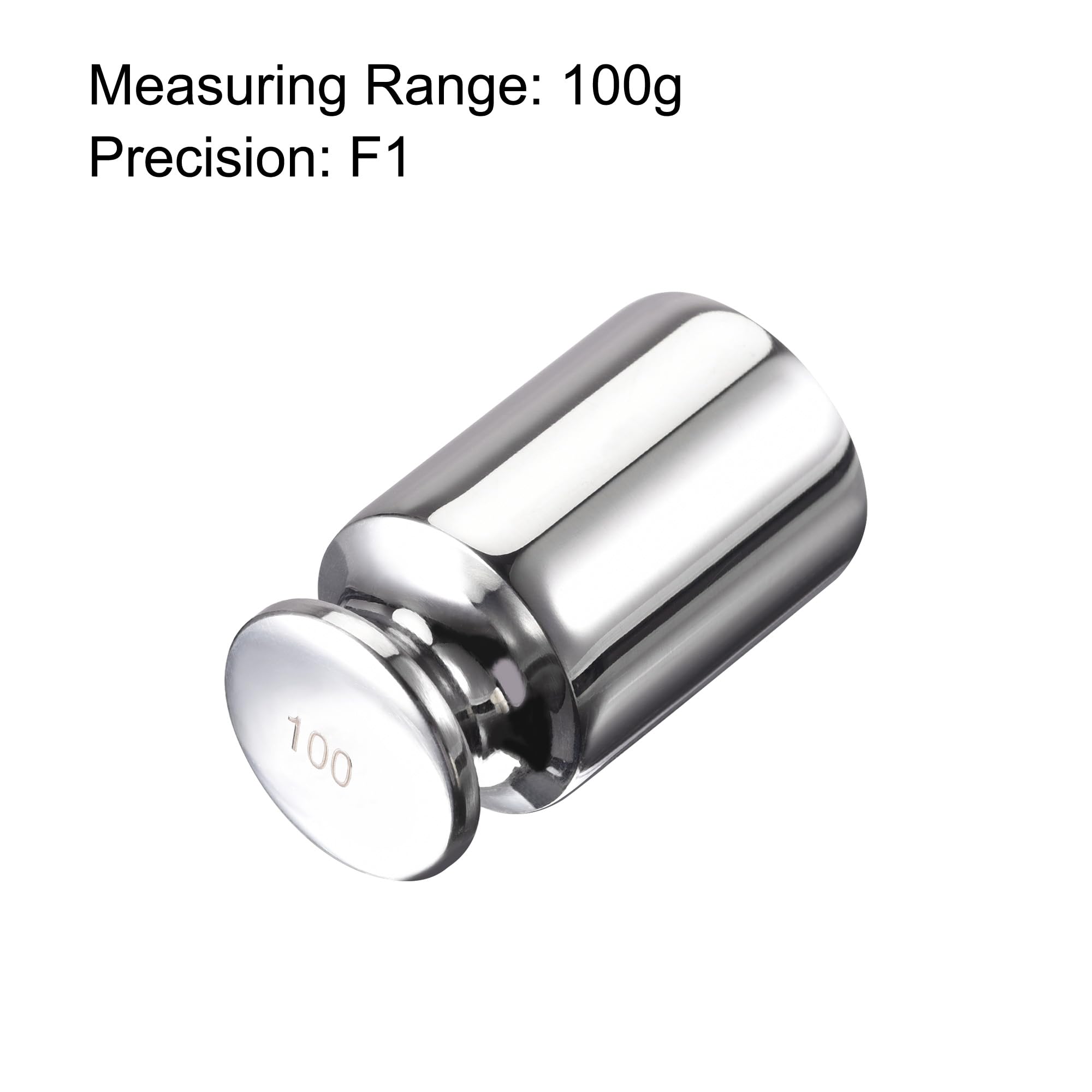 sourcing map Peso de calibración en gramos 100 g F1 Acero inoxidable de precisión para balanzas digitales