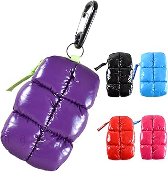 Amazon Co Jp スキー スノボ モバイル ポーチ カラビナ付 ネックストラップ ケース Rouze 痛くない ダウンジャケット風 小物入れ 黒 赤 青 紫 ピンク スノボー 便利グッズ Black F スポーツ アウトドア