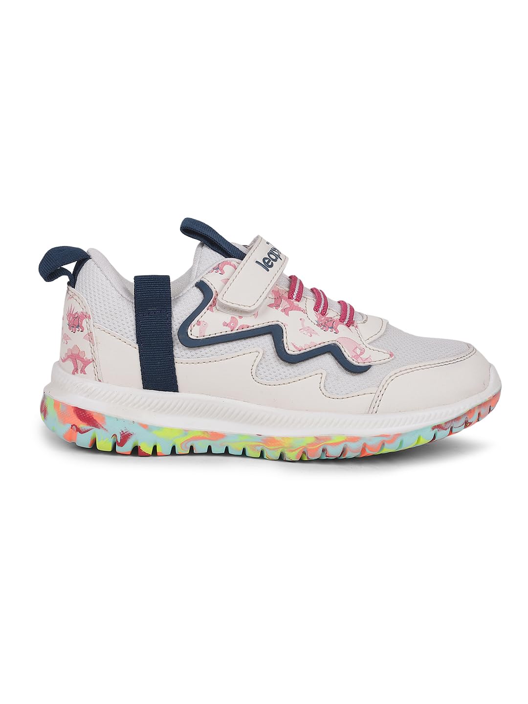 Liberty Kids JAMIE-62 Cream Sports Velcro Shoes- 11C UK (29 EU) 1