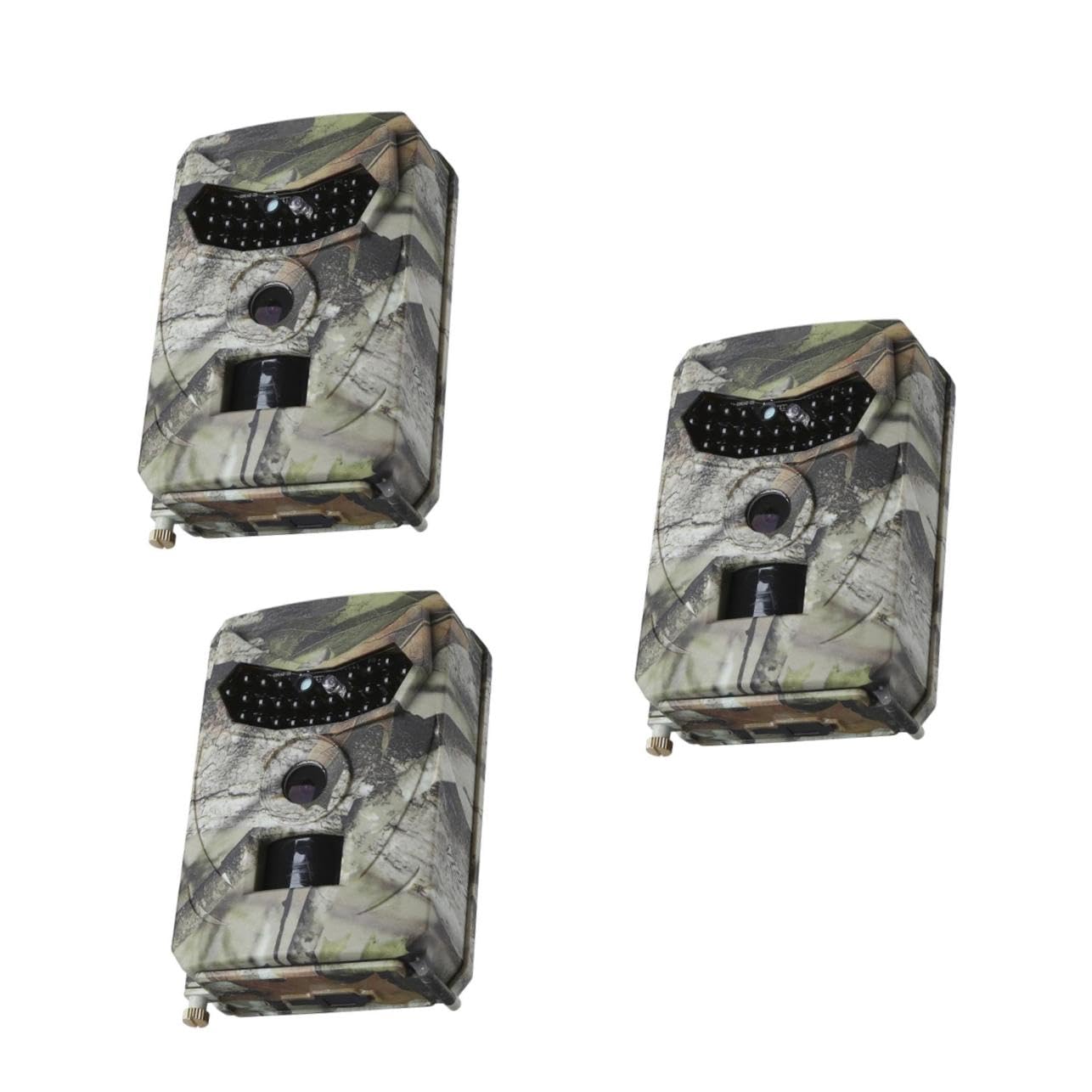 Caméras de chasse 26 pouces rechargeables grand format vision nocturne lot de 3