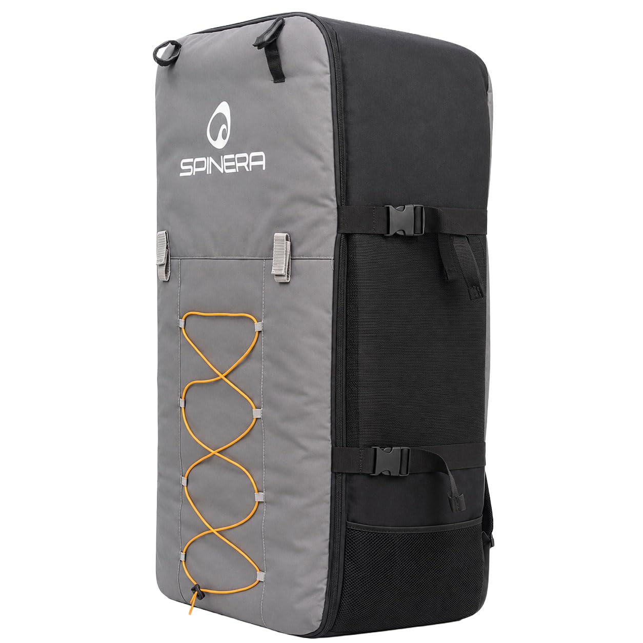 SPINERA Performance Kajak & SUP Tasche 173 L – Transporttasche mit Rucksack-Tragesystem für aufblasbare Kajaks und SUP Boards – Mesh-Belüftung & Zubehörfächer – 97 × 53 × 33 cm