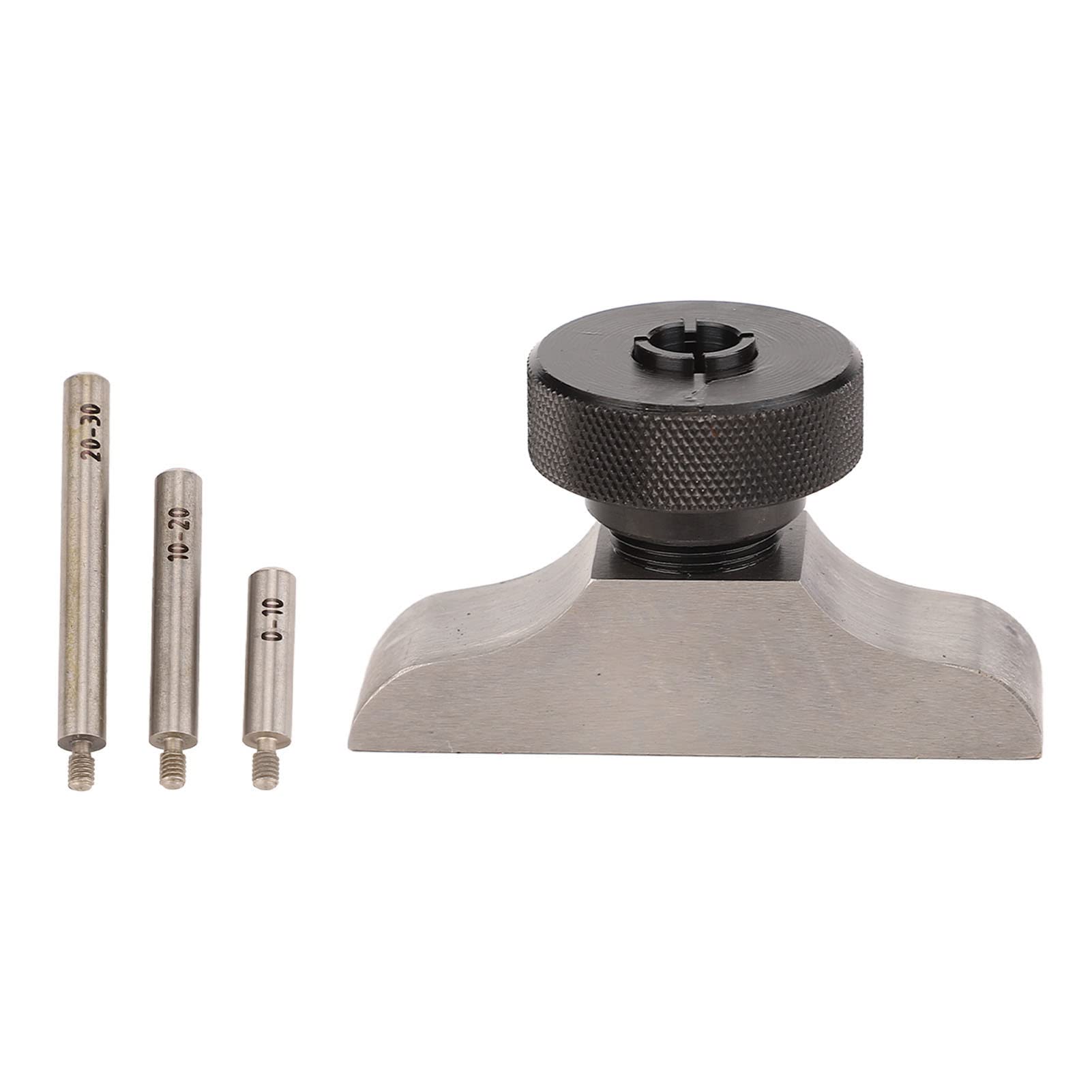 ZJchao Base del Indicador de Marcado, Soporte de Micrómetro de Profundidad de Acero Inoxidable con 3 Varillas de Extensión Micrómetro Soporte del Indicador del Dial para el de Dial de Profundidad