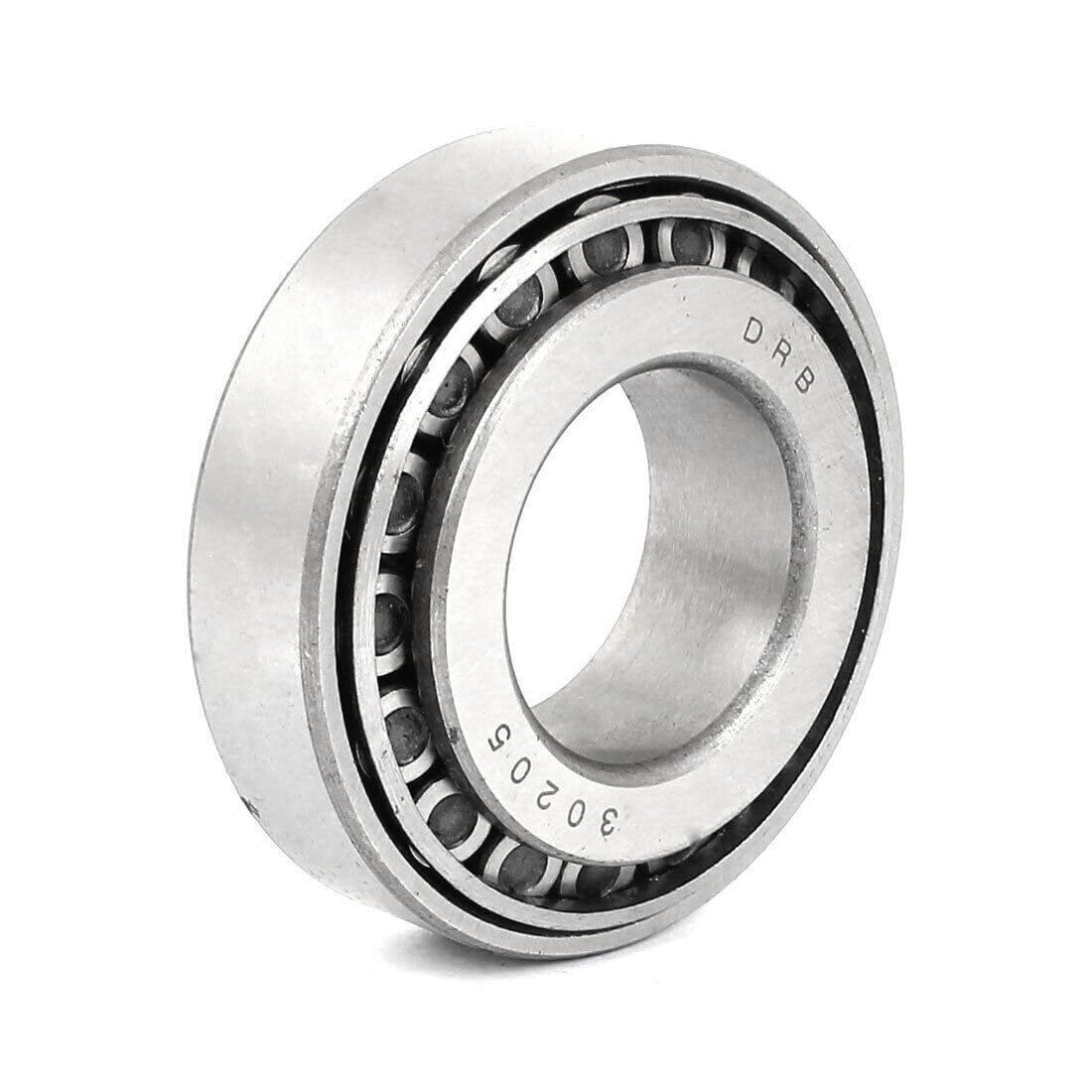 Bearing, 30205 Carbon Steel Sealed Tapered Roller Wheel Bearing 52mm x 25mm 17mm Wear Resistance