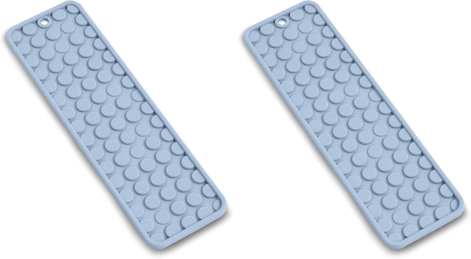 madesmart Silicone Heat Mat, Heat-Resistant Silicone Pad for Straighteners & Curling Irons, Protects Vanity & Countertops, Blue