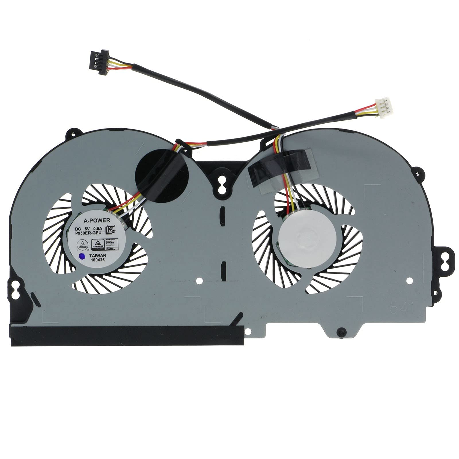 Replacement GPU Cooling Fan for Clevo P950 P950HR P950ER T97 T96E T800 BS500HS-U3D DC5V 0.50A 4-Wires