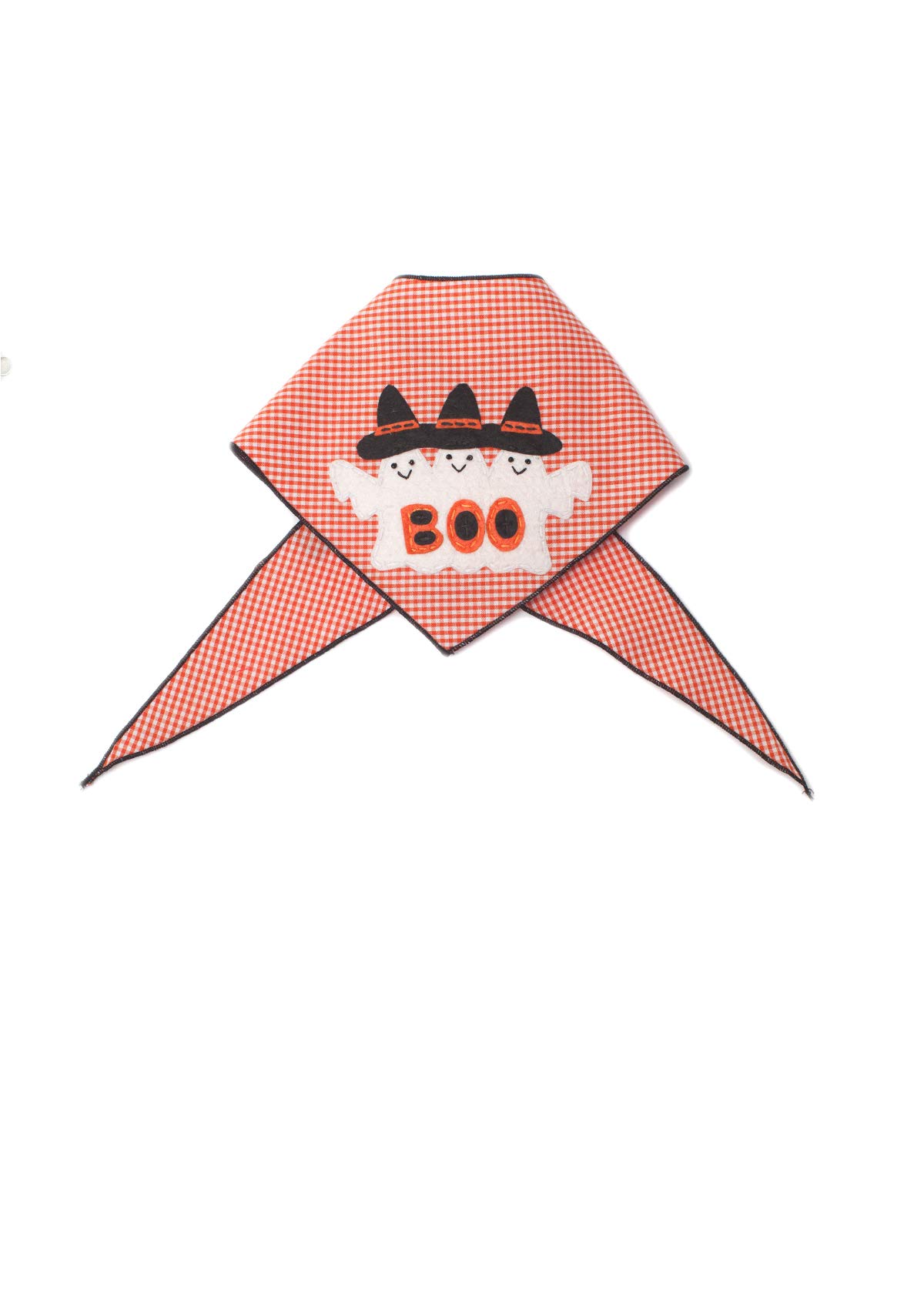 Tail Trends Bandane per cani di Halloween con 3 fantasmi Boo! Design adatto a cani di taglia media e grande - 100% cotone..