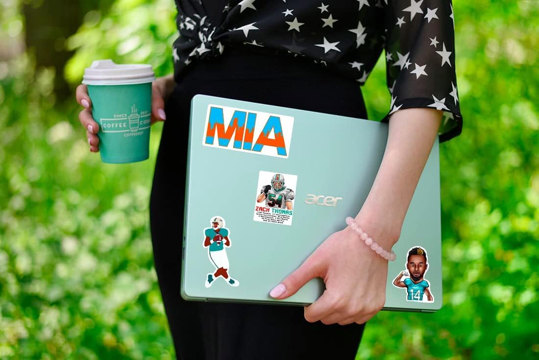 32 PCS American Football Rugby Stickers for Water Bottle, Laptop, Bicycle, Computer, Motorcycle, Travel Case, Car Decal Decoration Sticker 2-2.5 inches